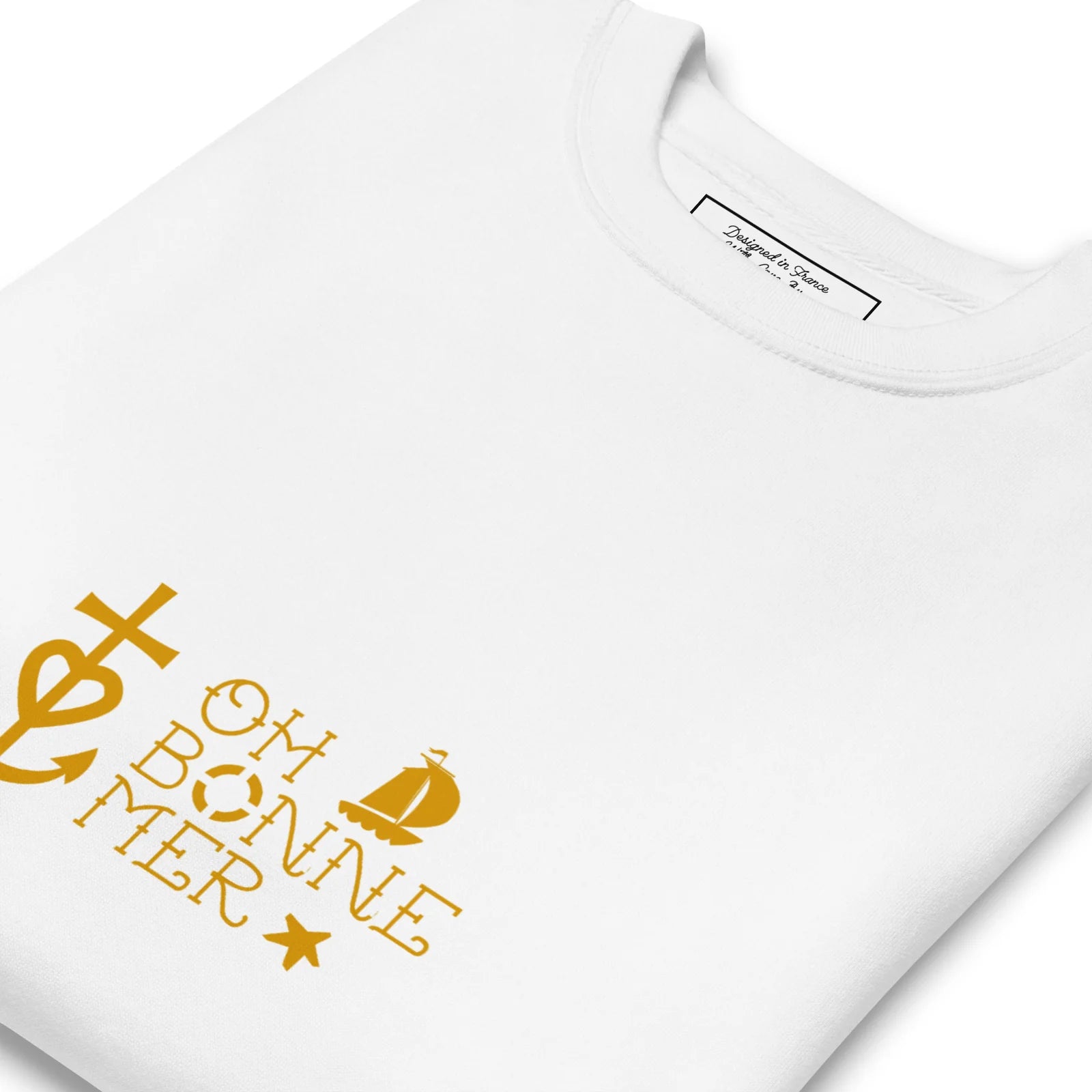 Sweat-Shirts Croix de Camargue dorée