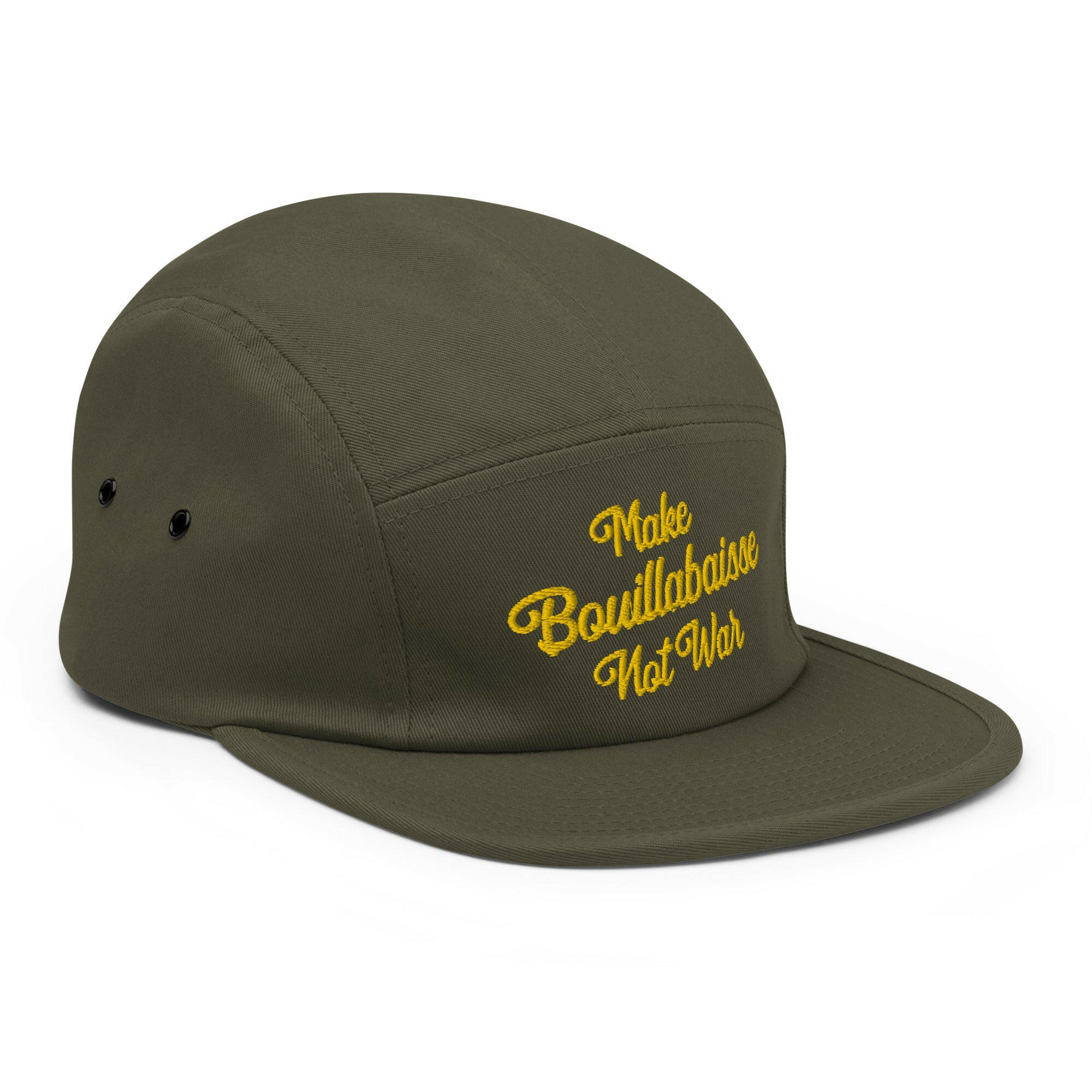 Five Panel Cap Make Bouillabaisse Not War