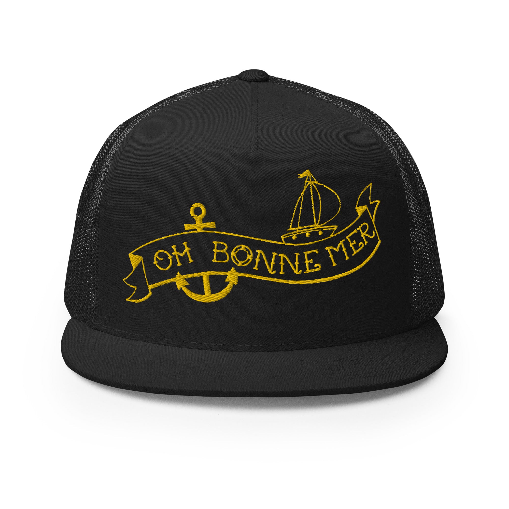 Casquette Trucker à visière plate Oh Bonne Mer Tattoo Gold