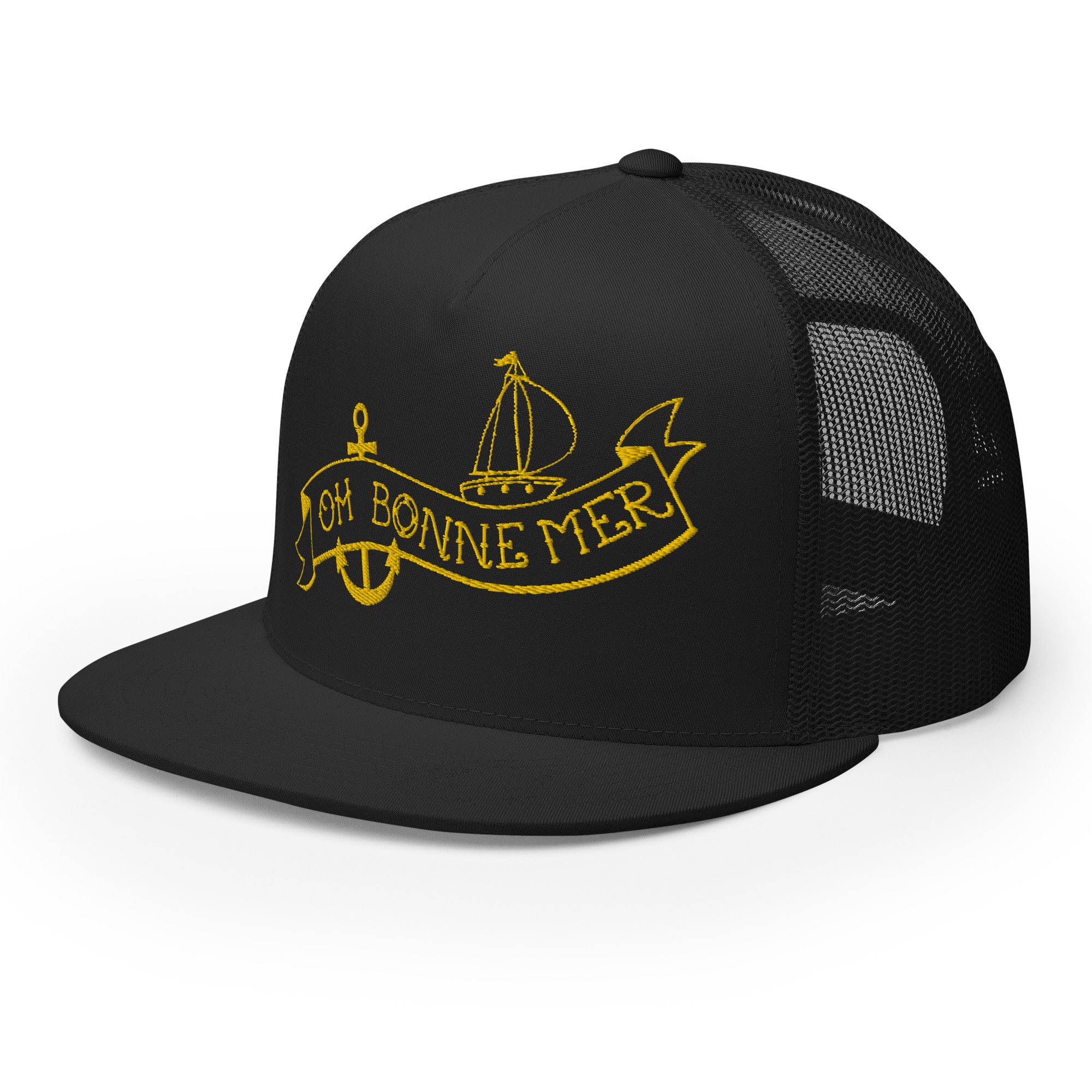 Casquette Trucker à visière plate Oh Bonne Mer Tattoo Gold