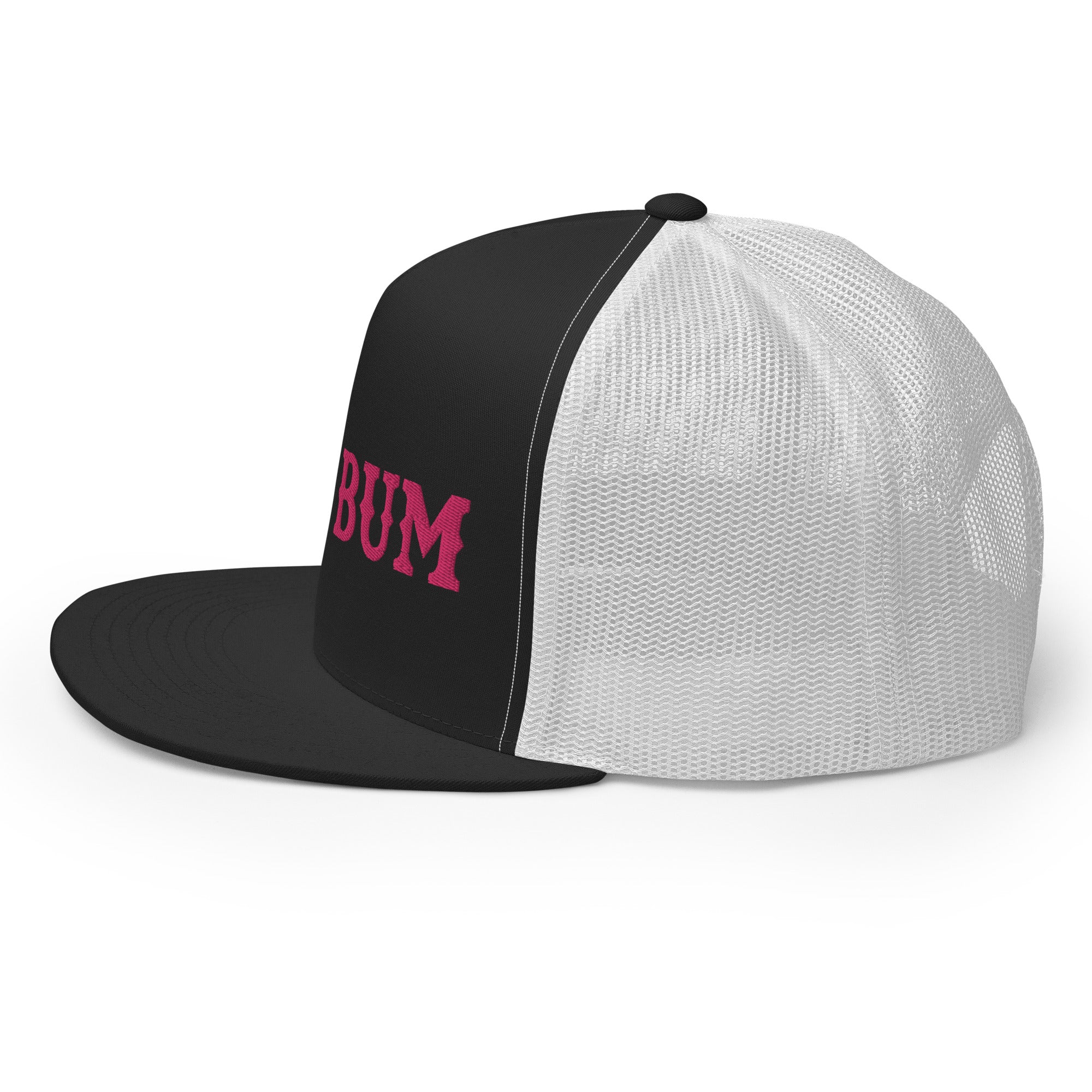 Casquette Trucker bicolore à visière plate Ski Bum Flamingo