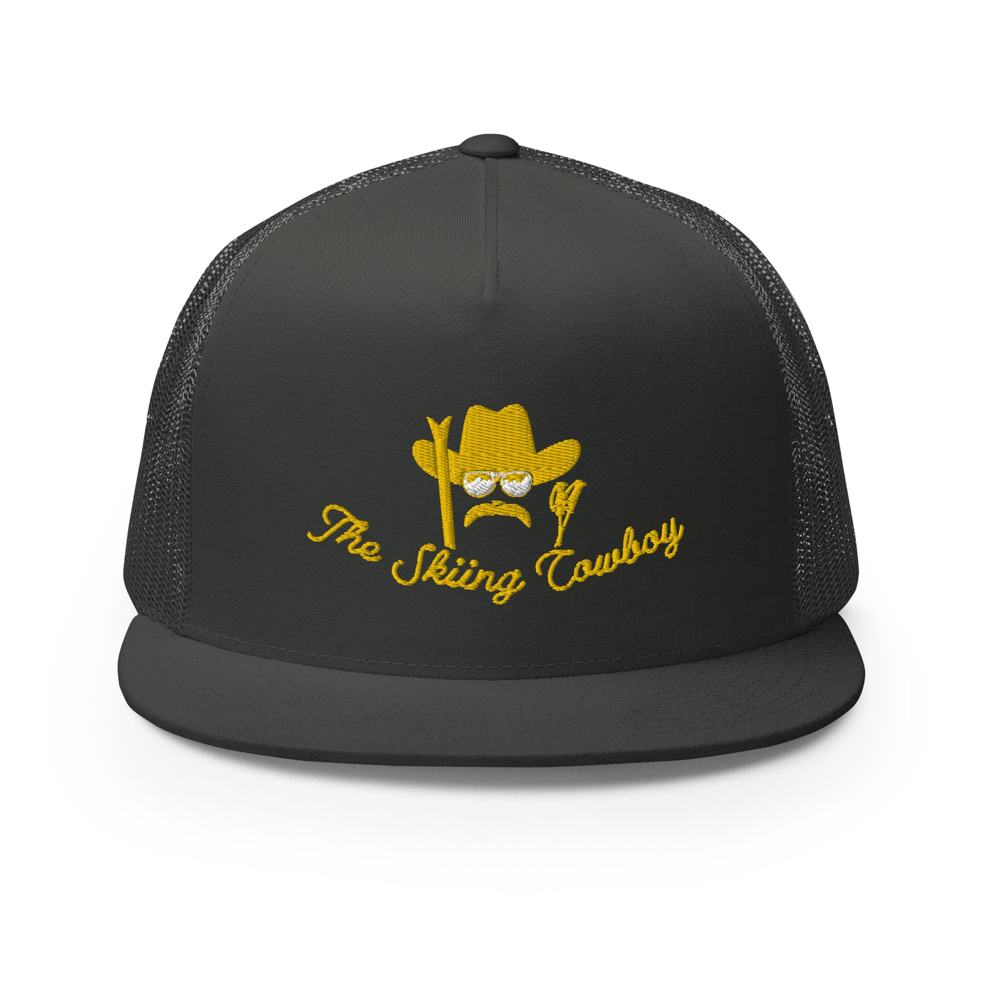 Casquette Trucker à visière plate The Skiing Cowboy doré