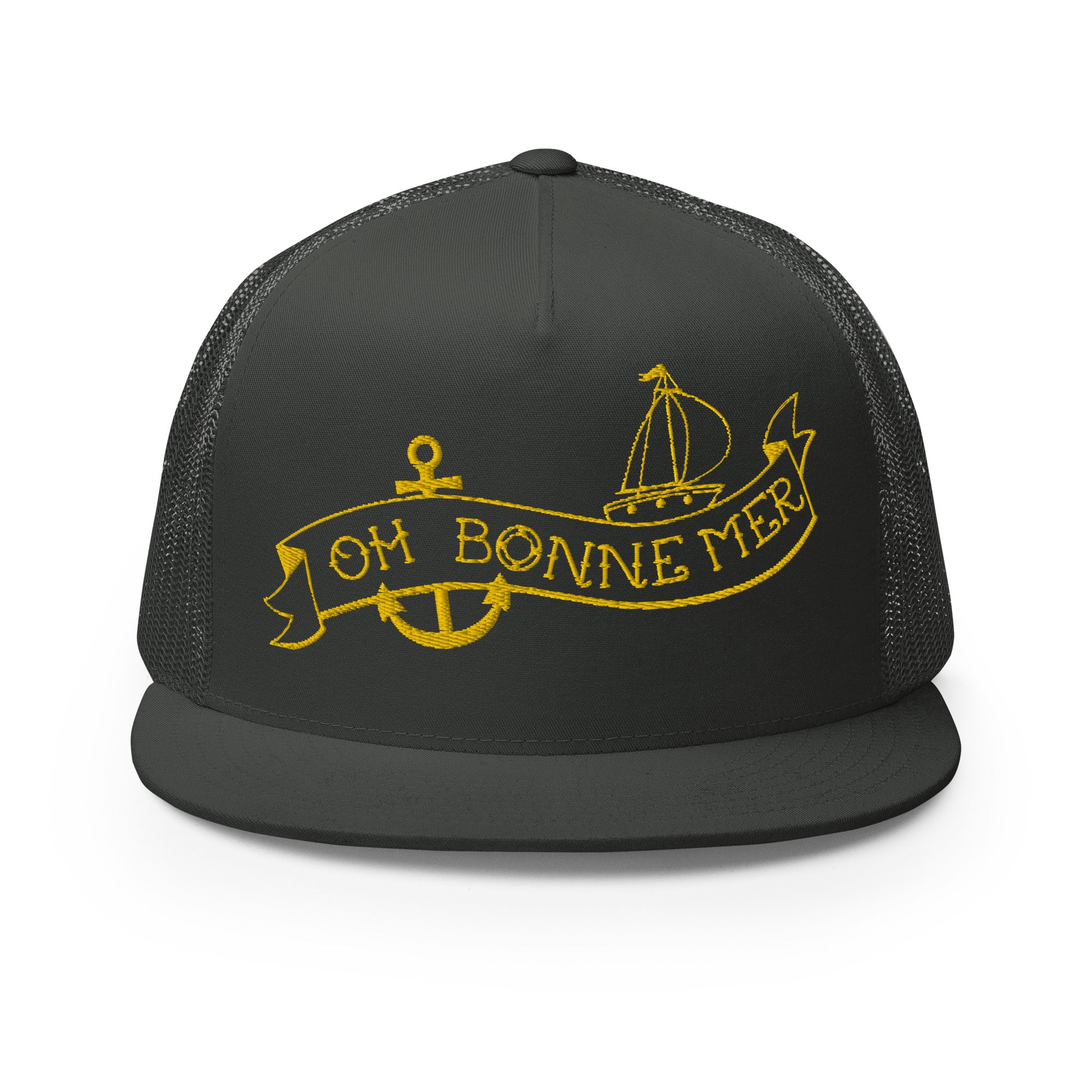 Casquette Trucker à visière plate Oh Bonne Mer Tattoo Gold