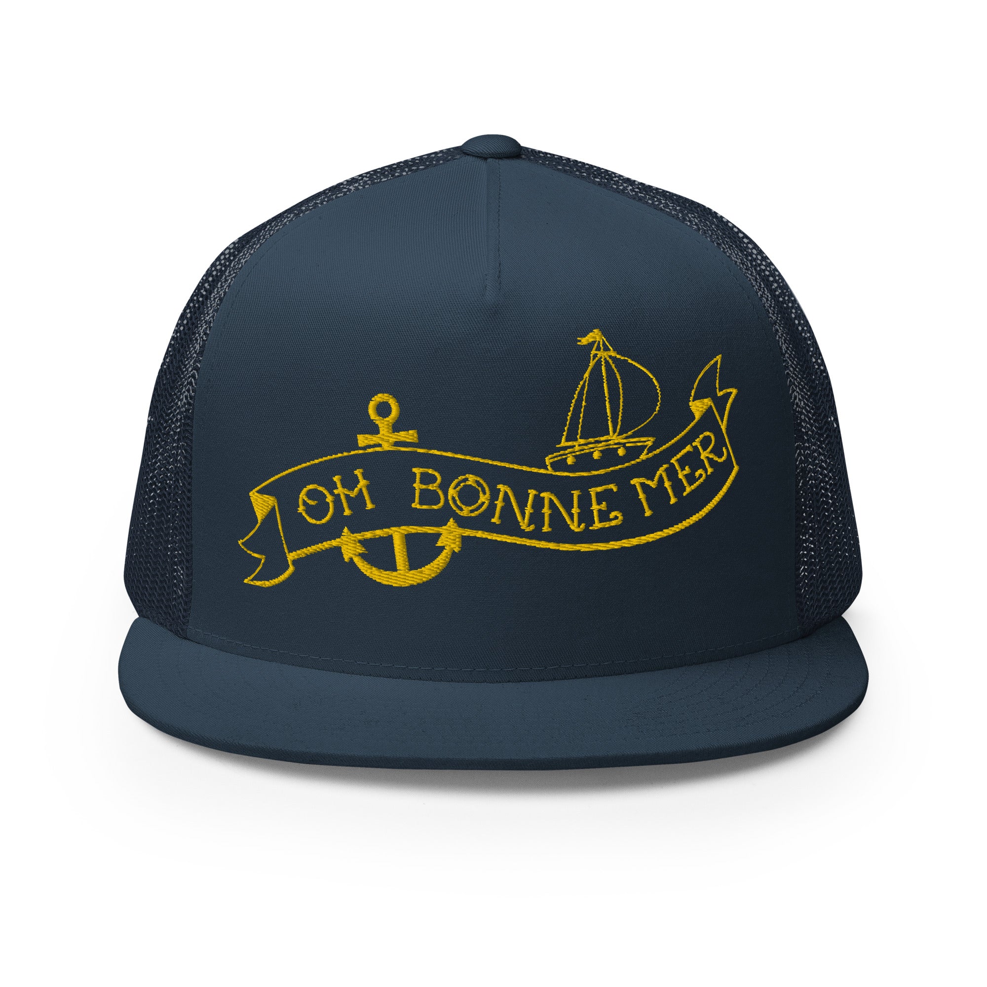 Casquette Trucker à visière plate Oh Bonne Mer Tattoo Gold