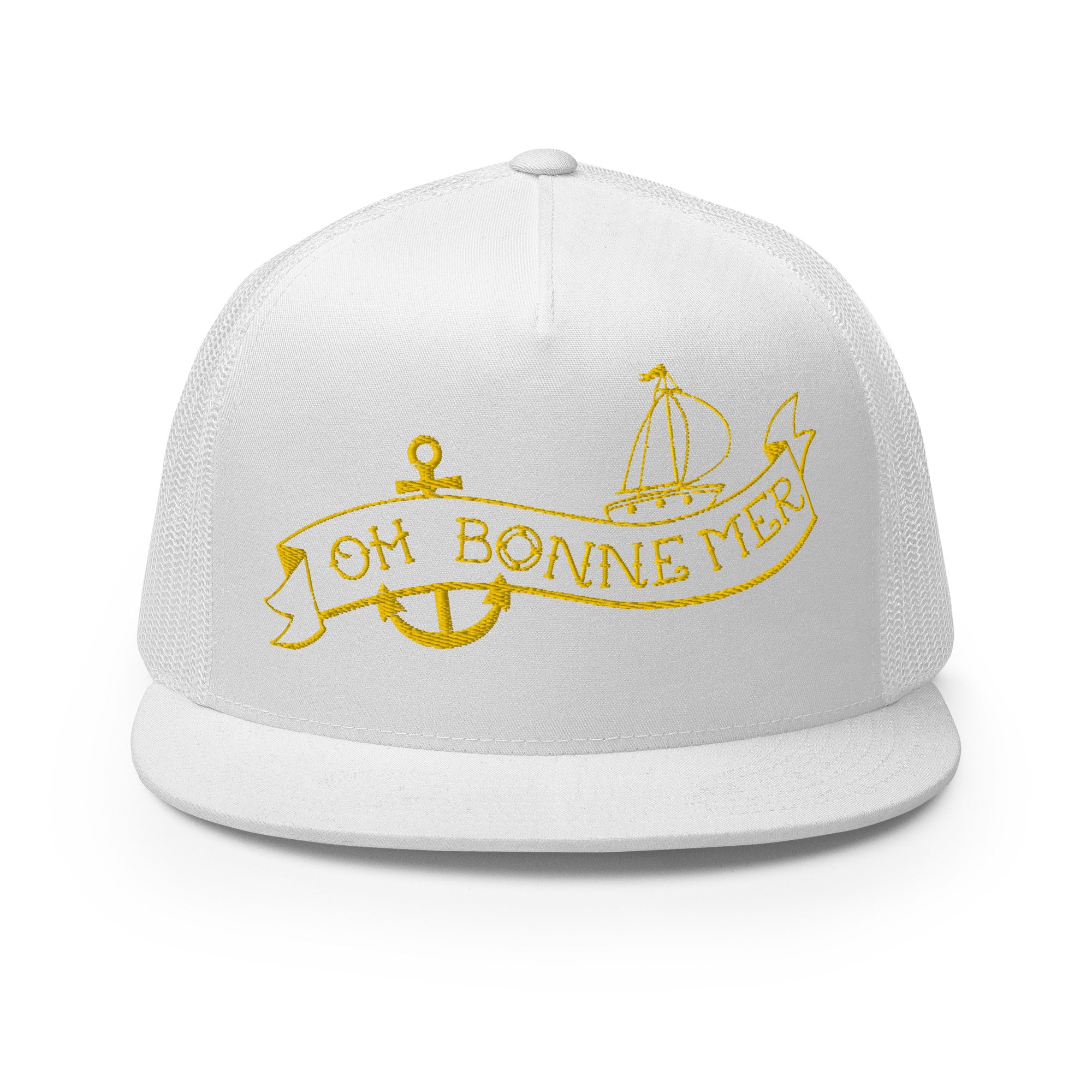Casquette Trucker à visière plate Oh Bonne Mer Tattoo Gold
