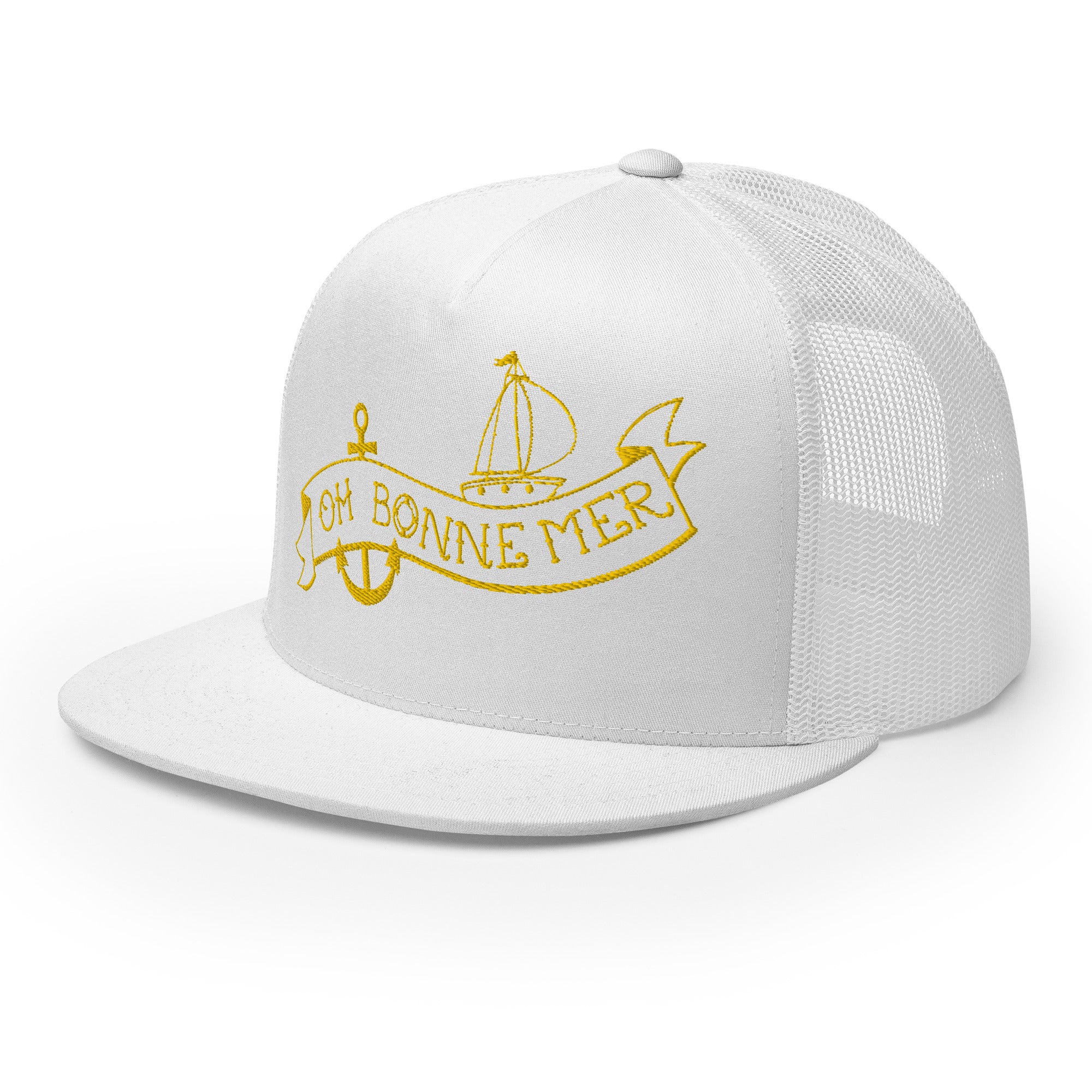 Casquette Trucker à visière plate Oh Bonne Mer Tattoo Gold