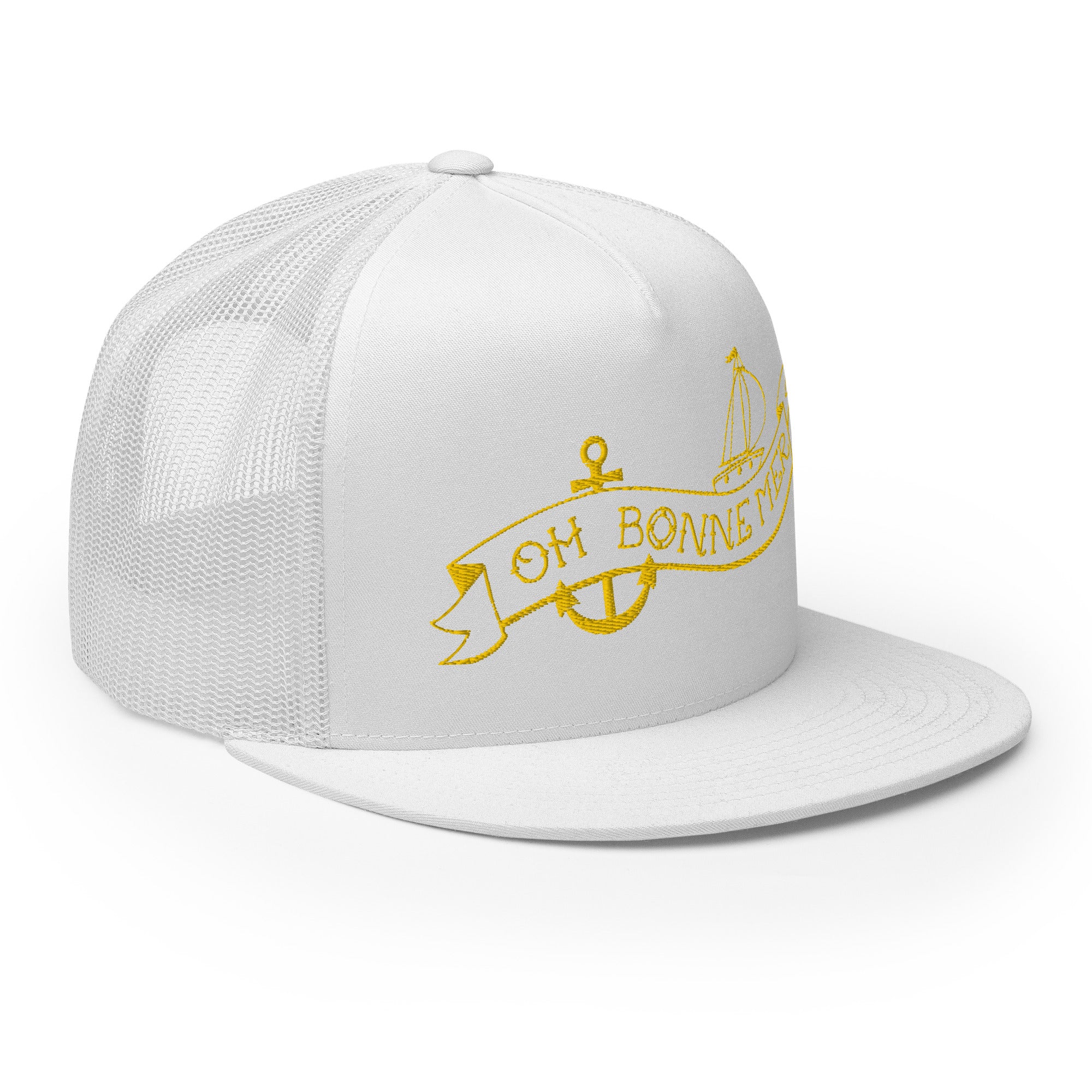 Casquette Trucker à visière plate Oh Bonne Mer Tattoo Gold