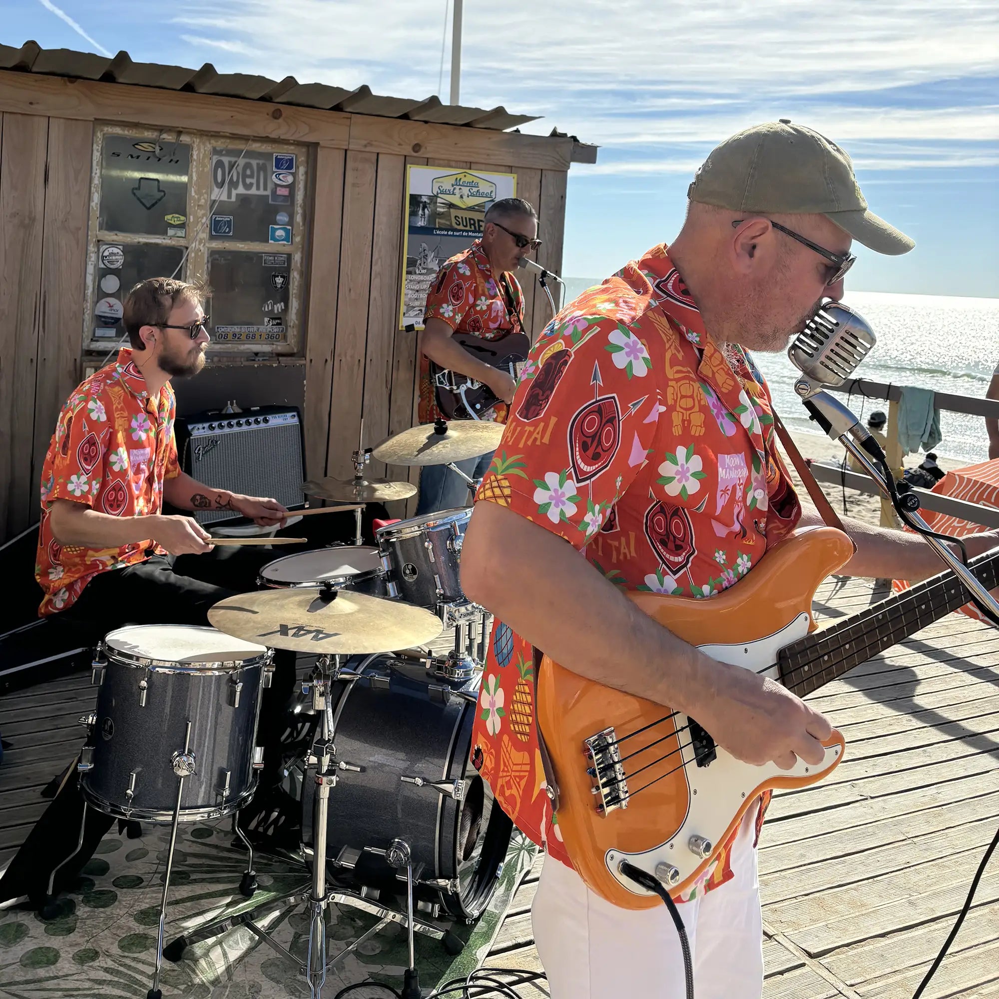 Tiki Surf Red Shirt