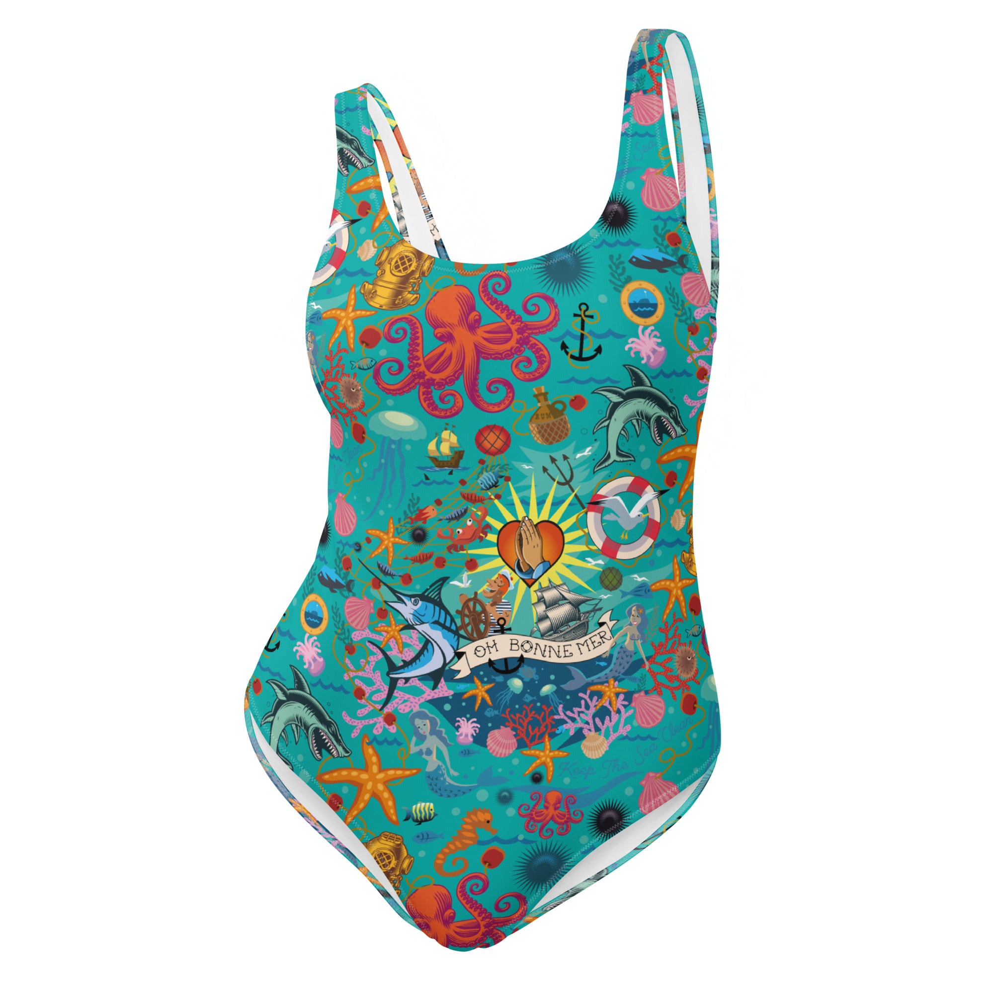 Maillot de Bain 1 Pièce Oh Bonne Mer Calypso Blue