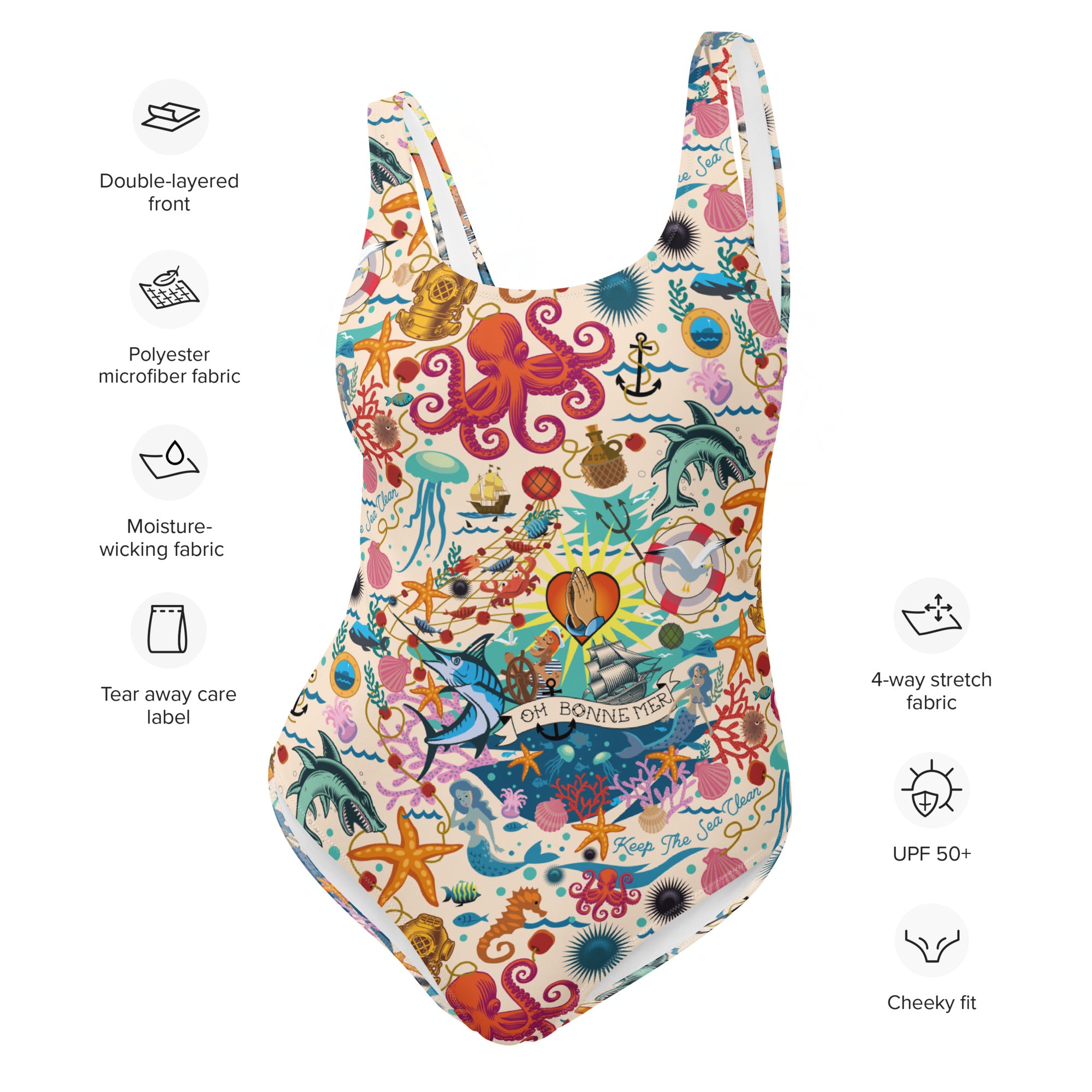 One-Piece Swimsuit Oh Bonne Mer Cream