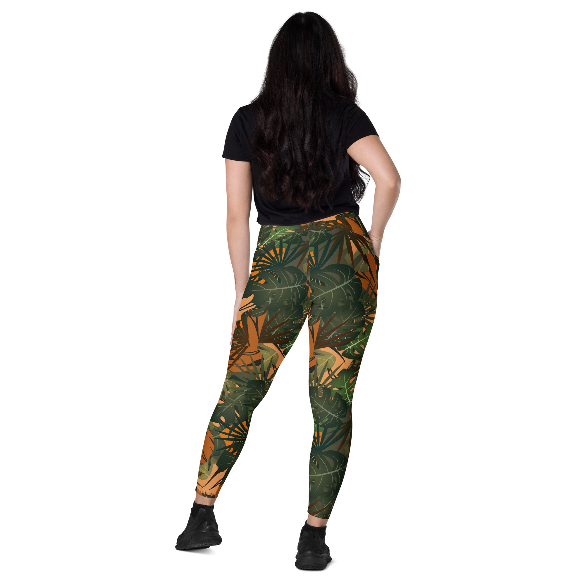 Leggings écoreponsable avec poches Jungle