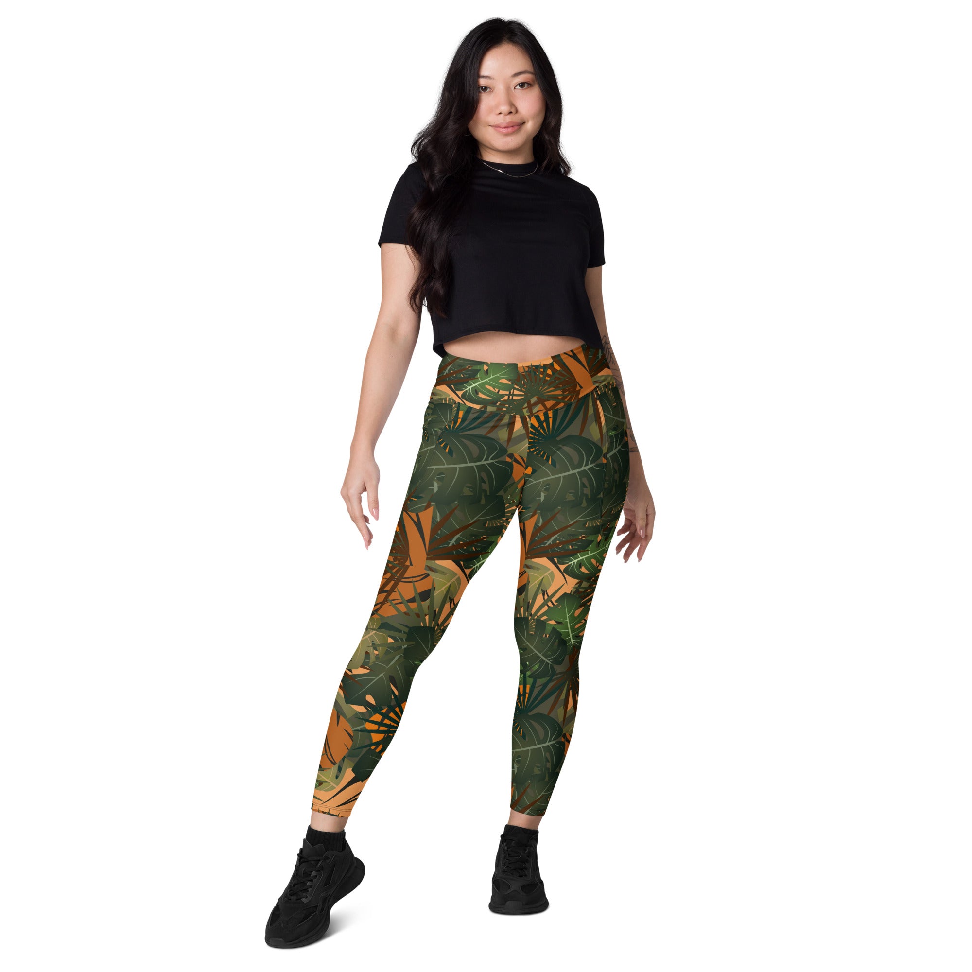 Leggings écoreponsable avec poches Jungle