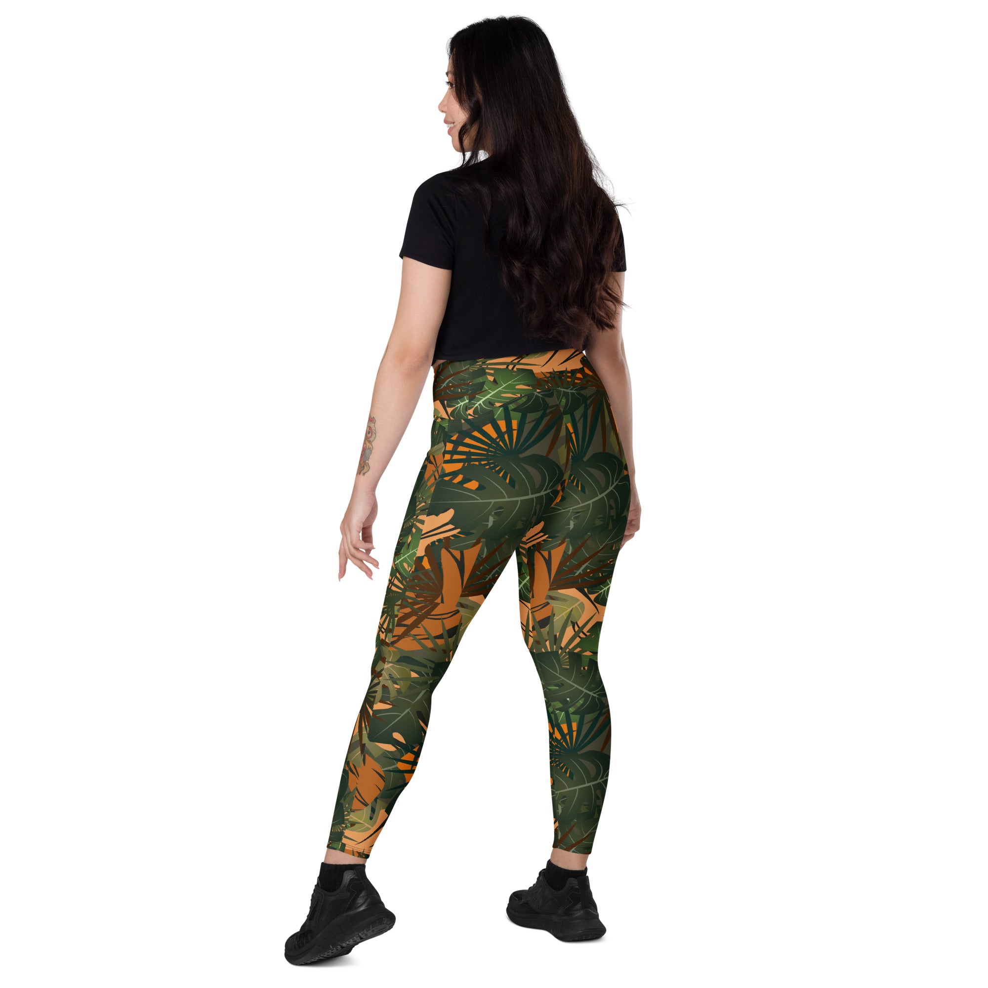 Leggings écoreponsable avec poches Jungle