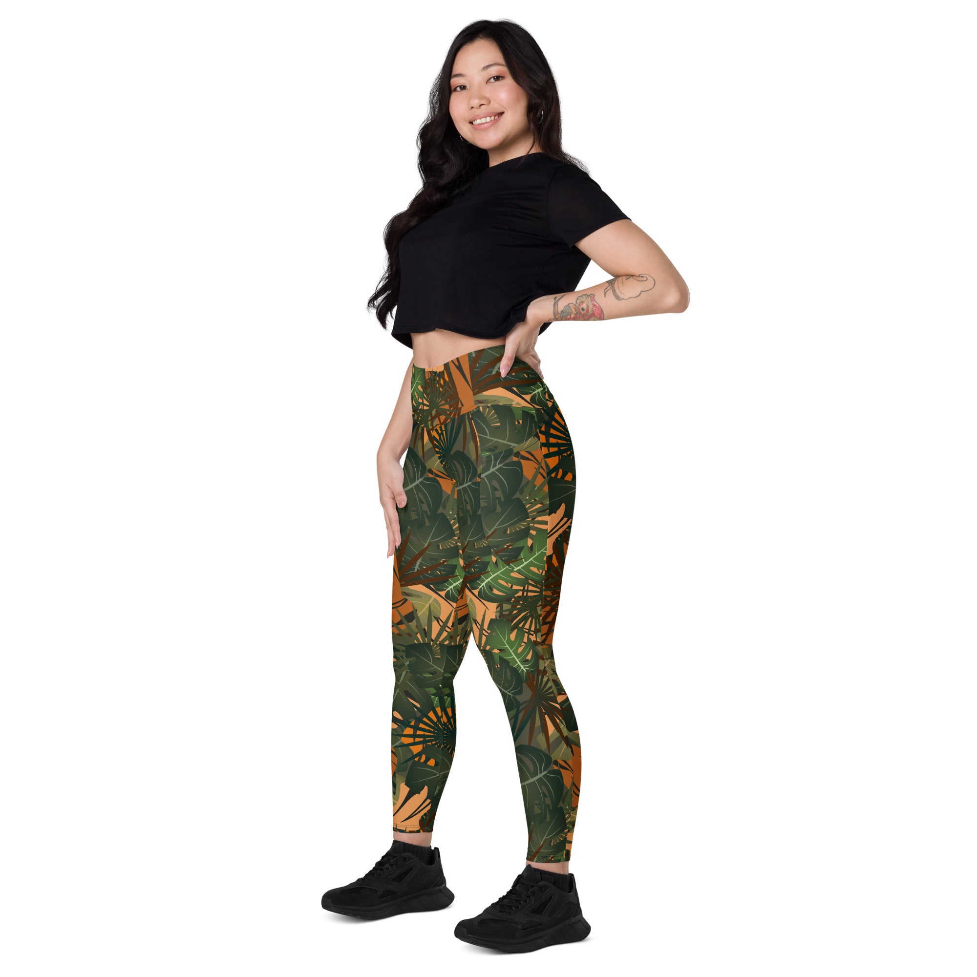 Leggings écoreponsable avec poches Jungle