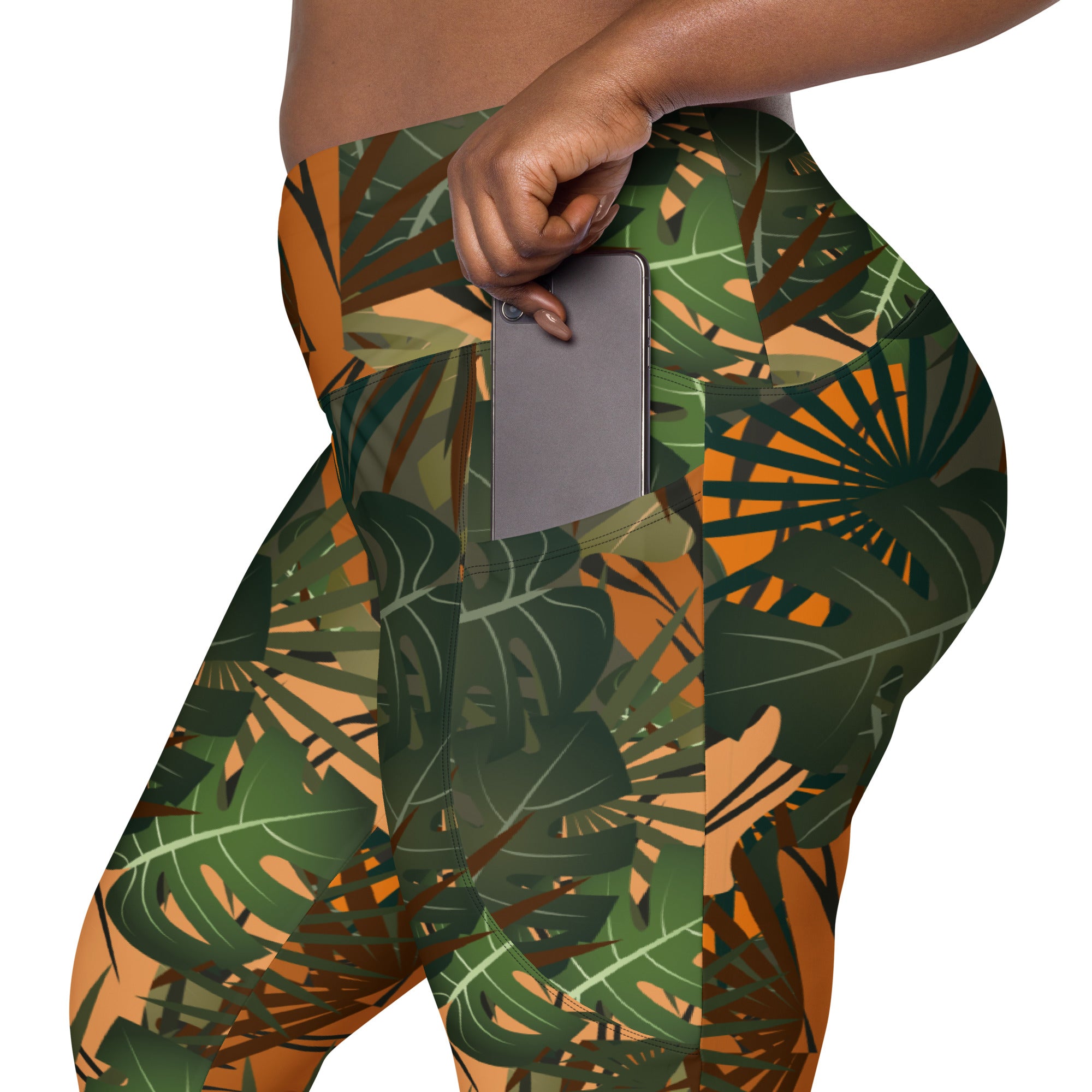 Leggings écoreponsable avec poches Jungle