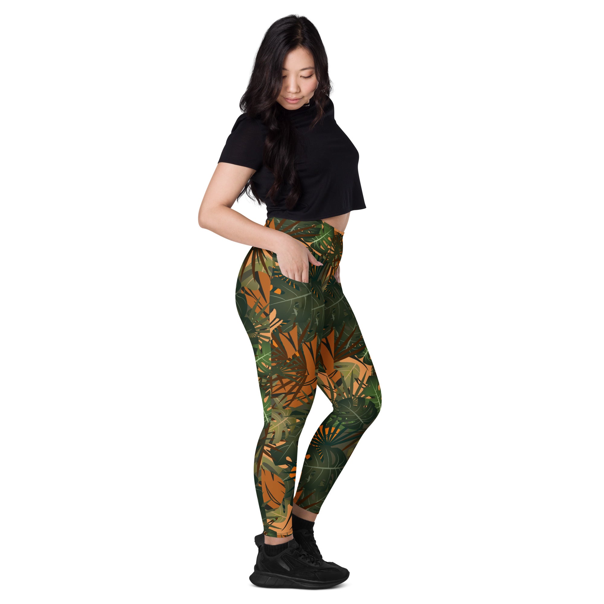 Leggings écoreponsable avec poches Jungle