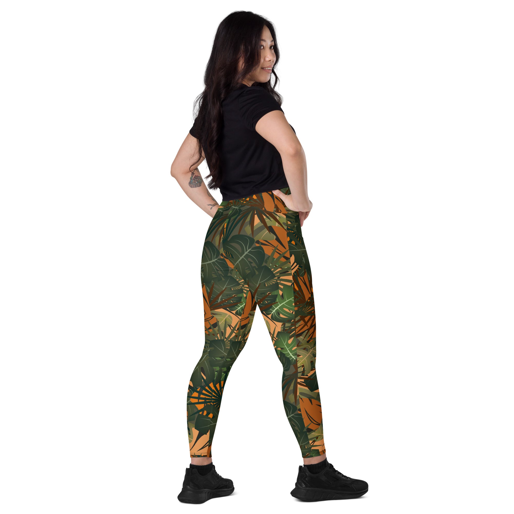 Leggings écoreponsable avec poches Jungle
