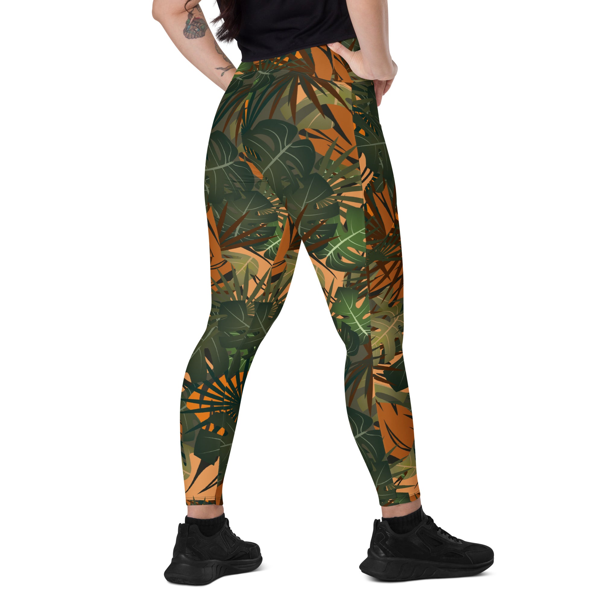 Leggings écoreponsable avec poches Jungle