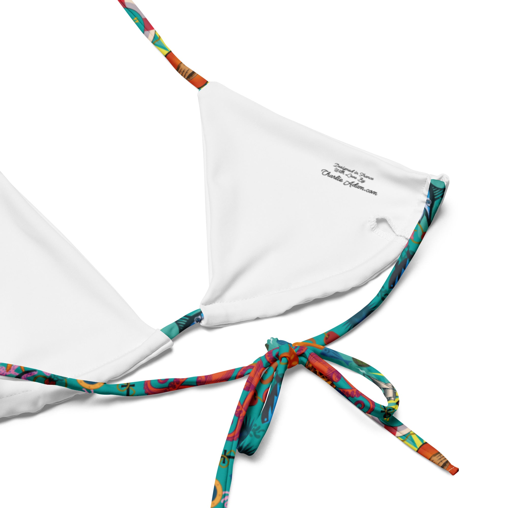 Bikini de bain recyclé Oh Bonne Mer Calypso Blue