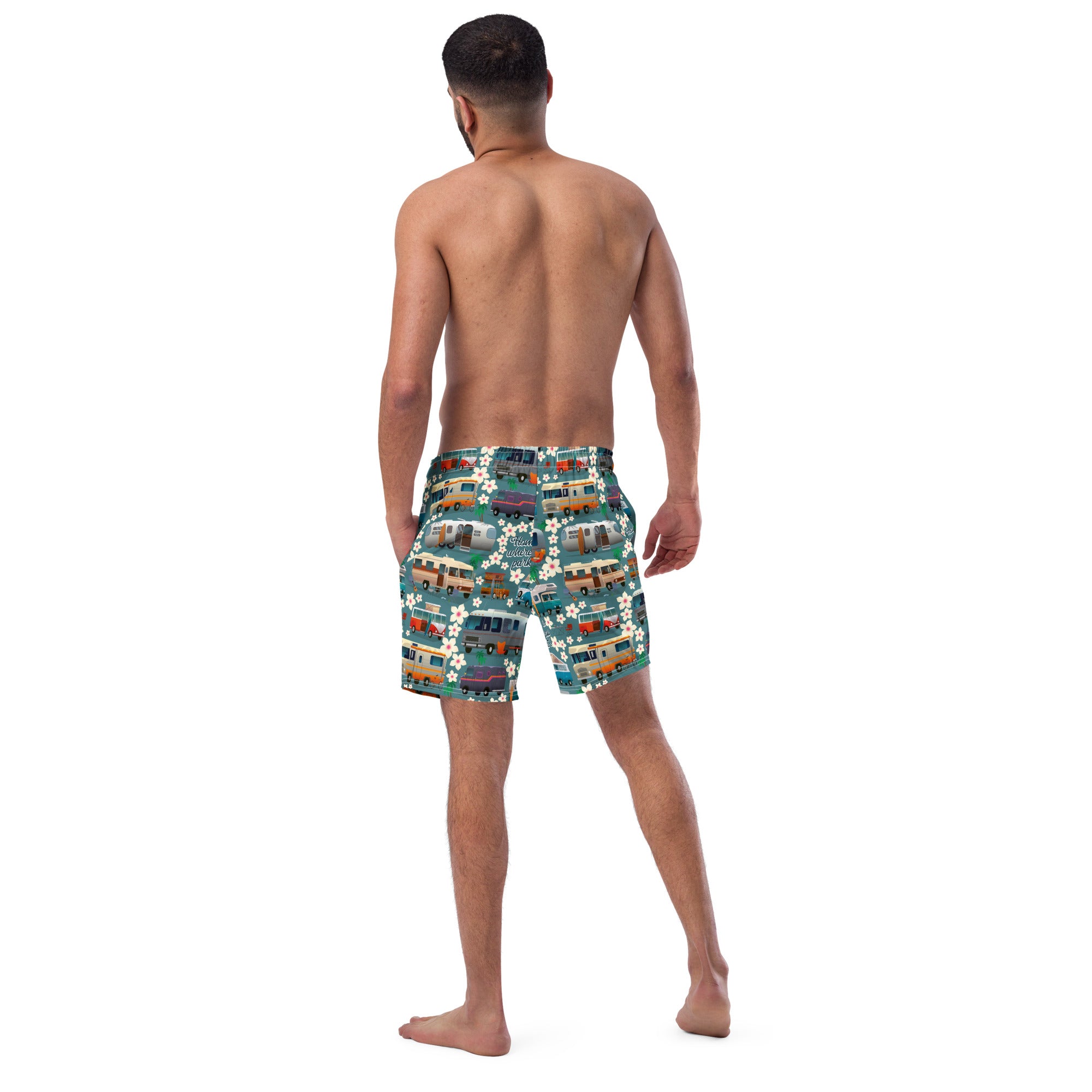 Short de bain homme Vintage Campers