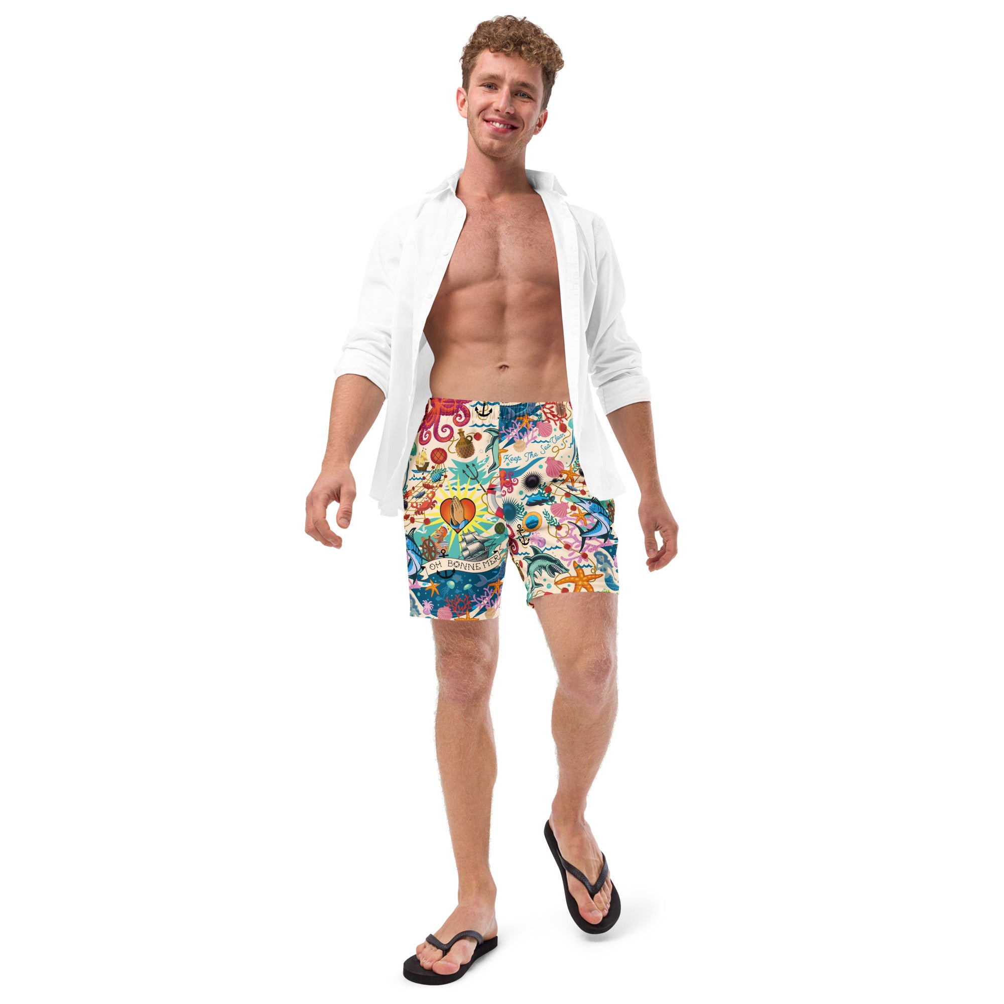 Short de bain homme Oh Bonne Mer Cream