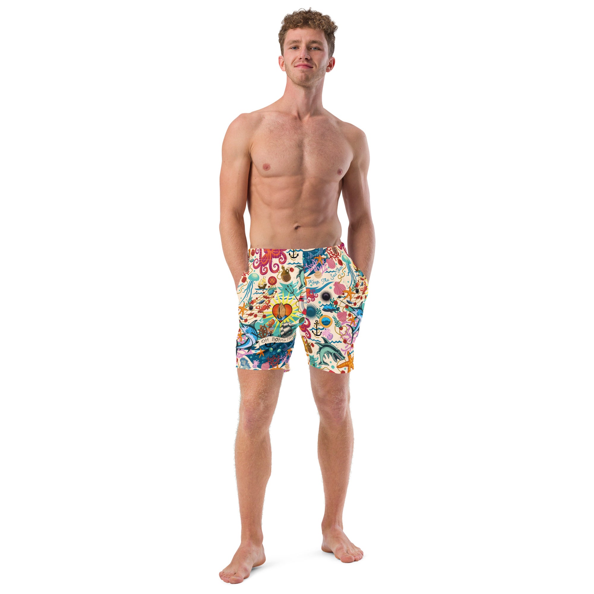 Short de bain homme Oh Bonne Mer Cream