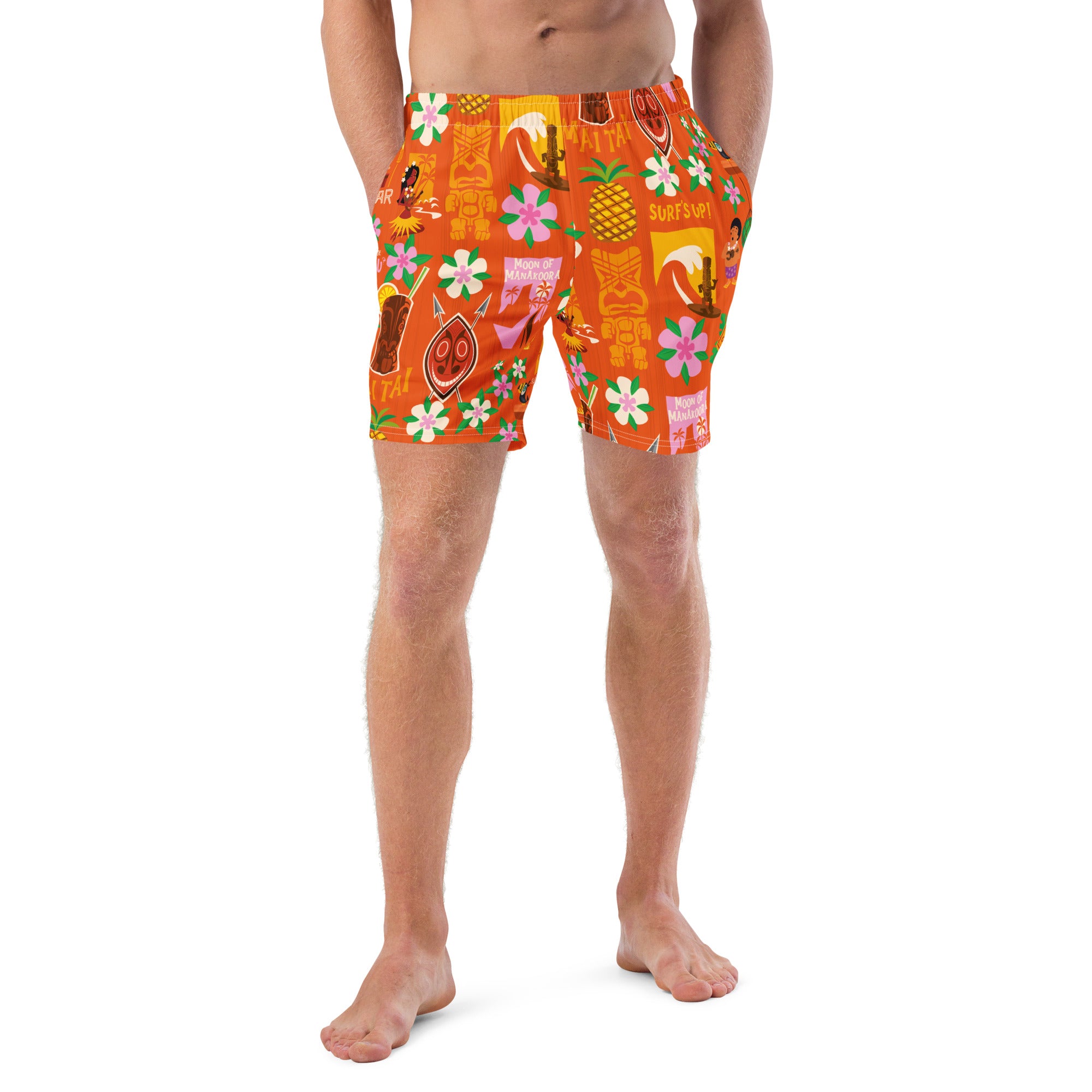 Short de bain homme Tiki Surf Red