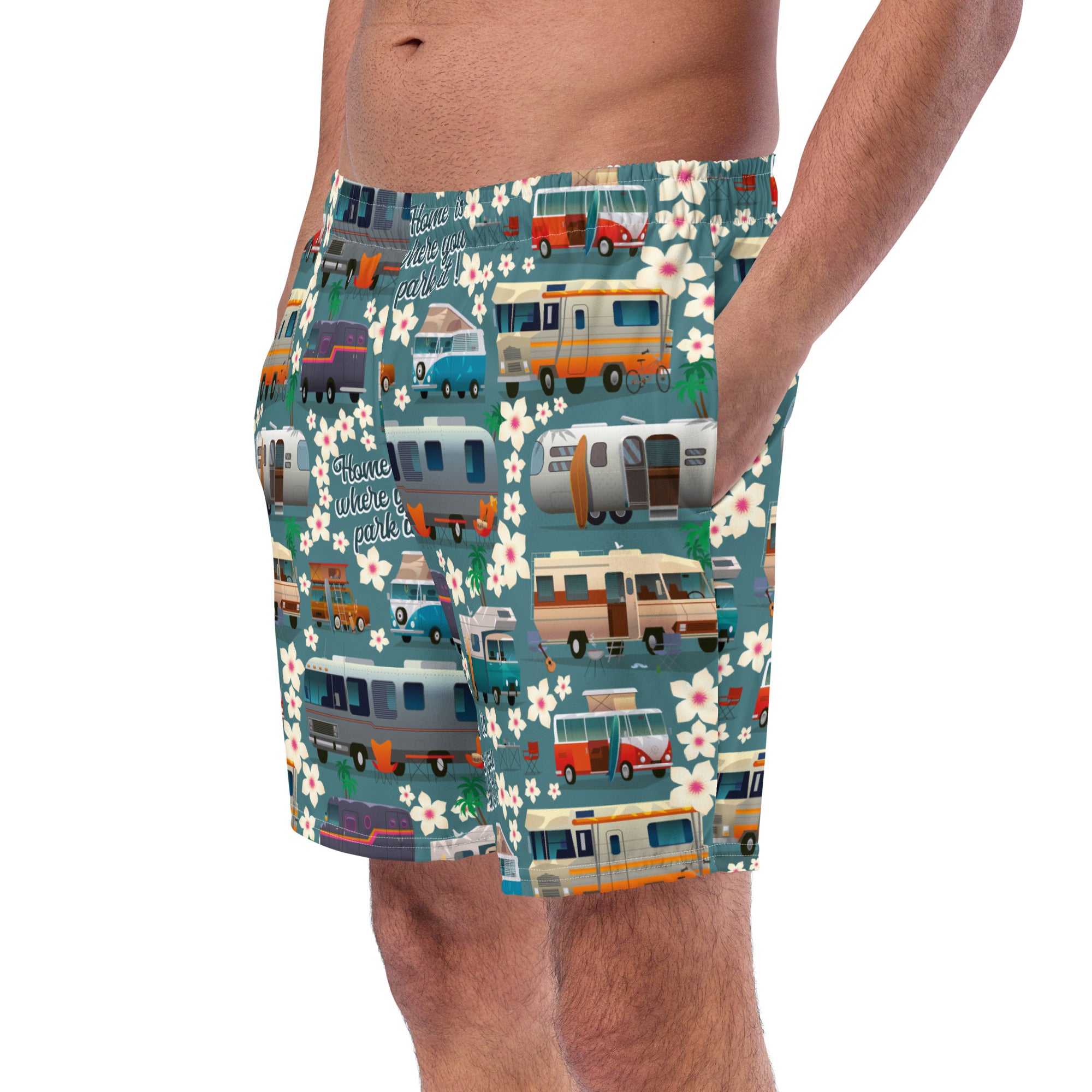 Short de bain homme Vintage Campers