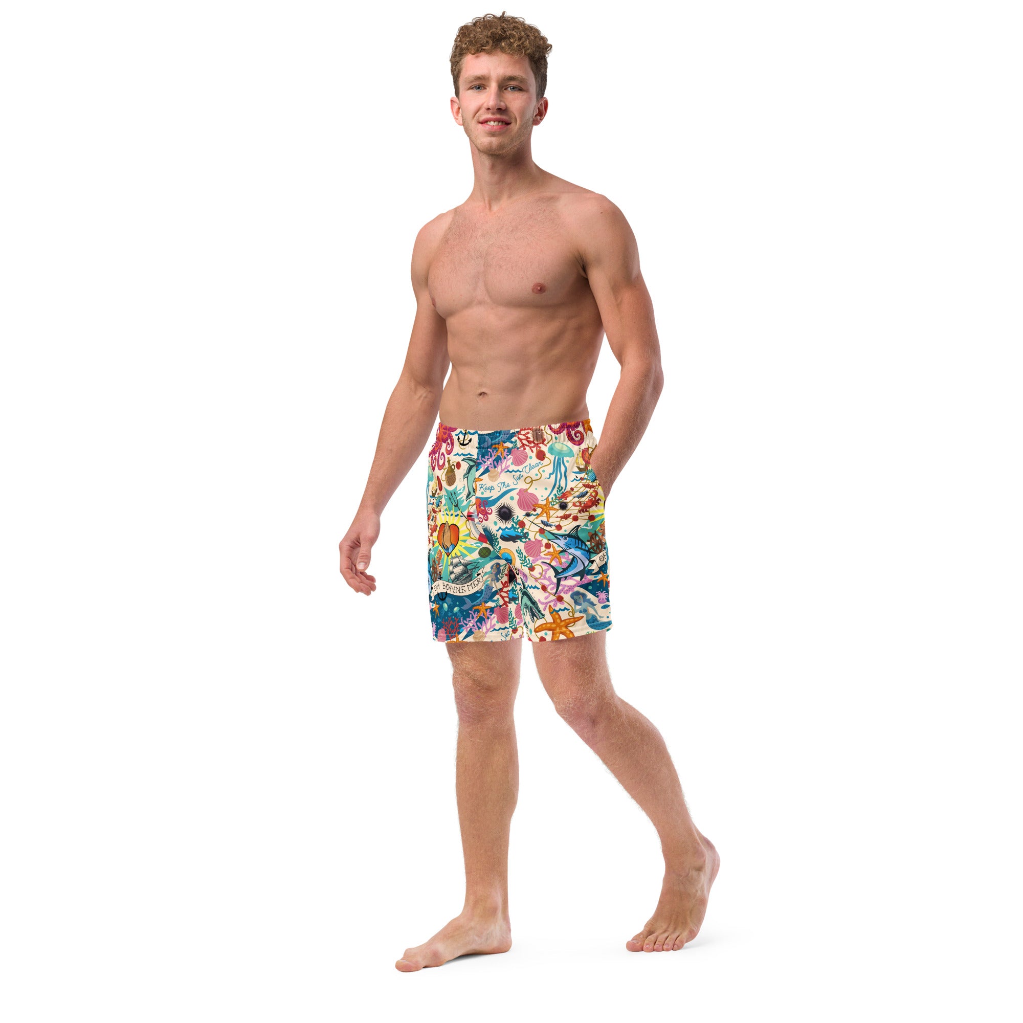 Short de bain homme Oh Bonne Mer Cream