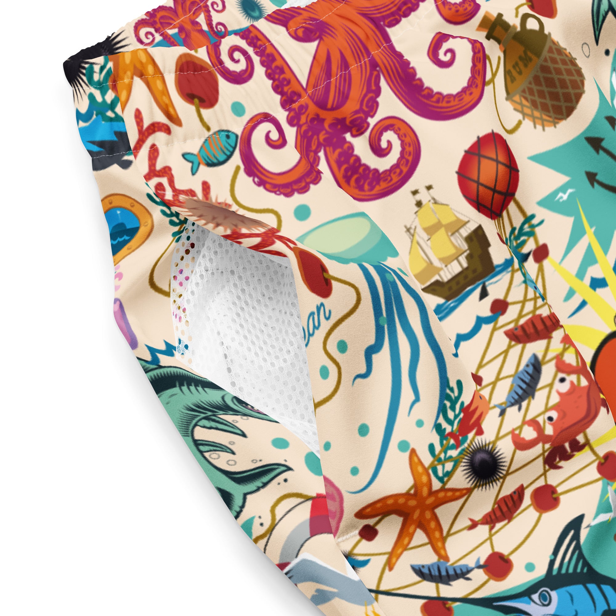 Short de bain homme Oh Bonne Mer Cream