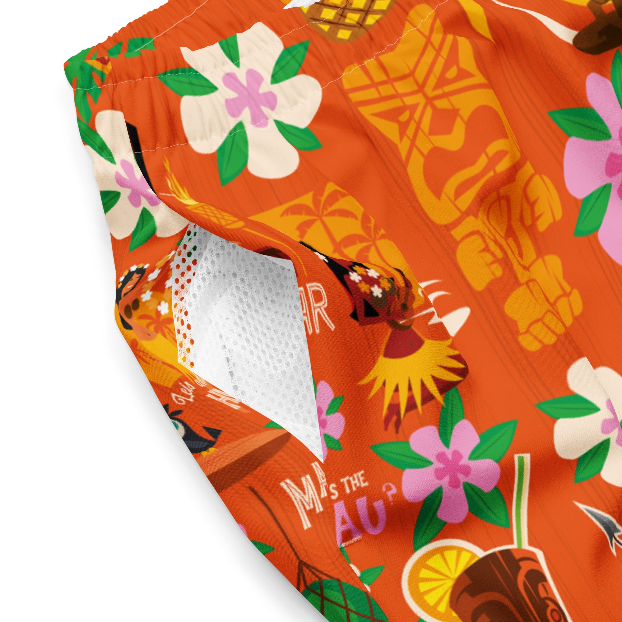 Short de bain homme Tiki Surf Red