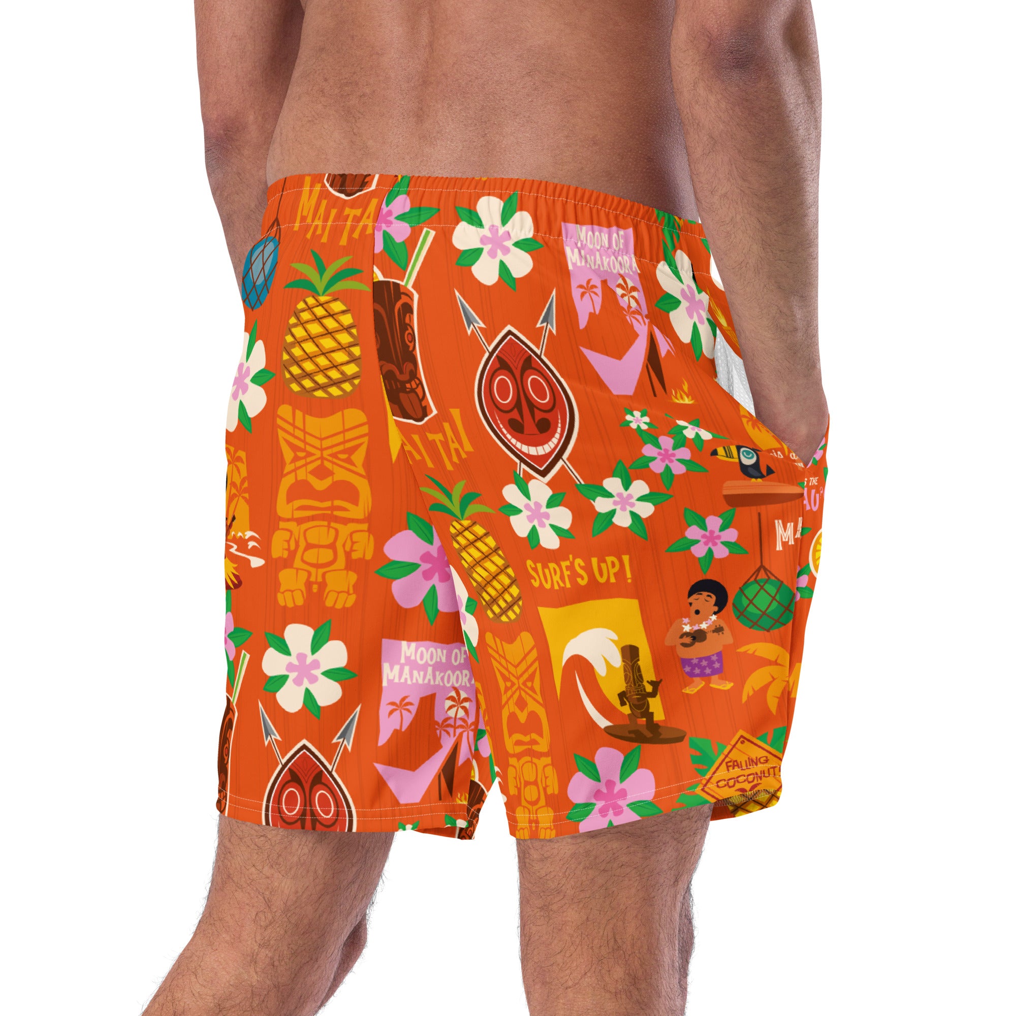 Short de bain homme Tiki Surf Red