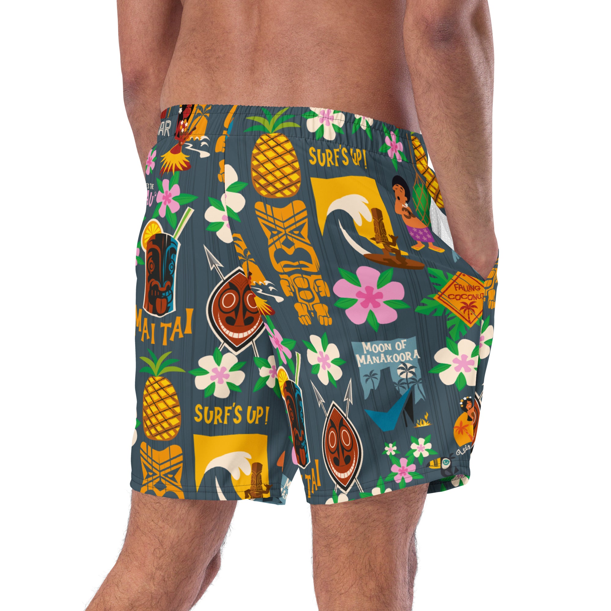 Short de bain homme Tiki Surf Blue