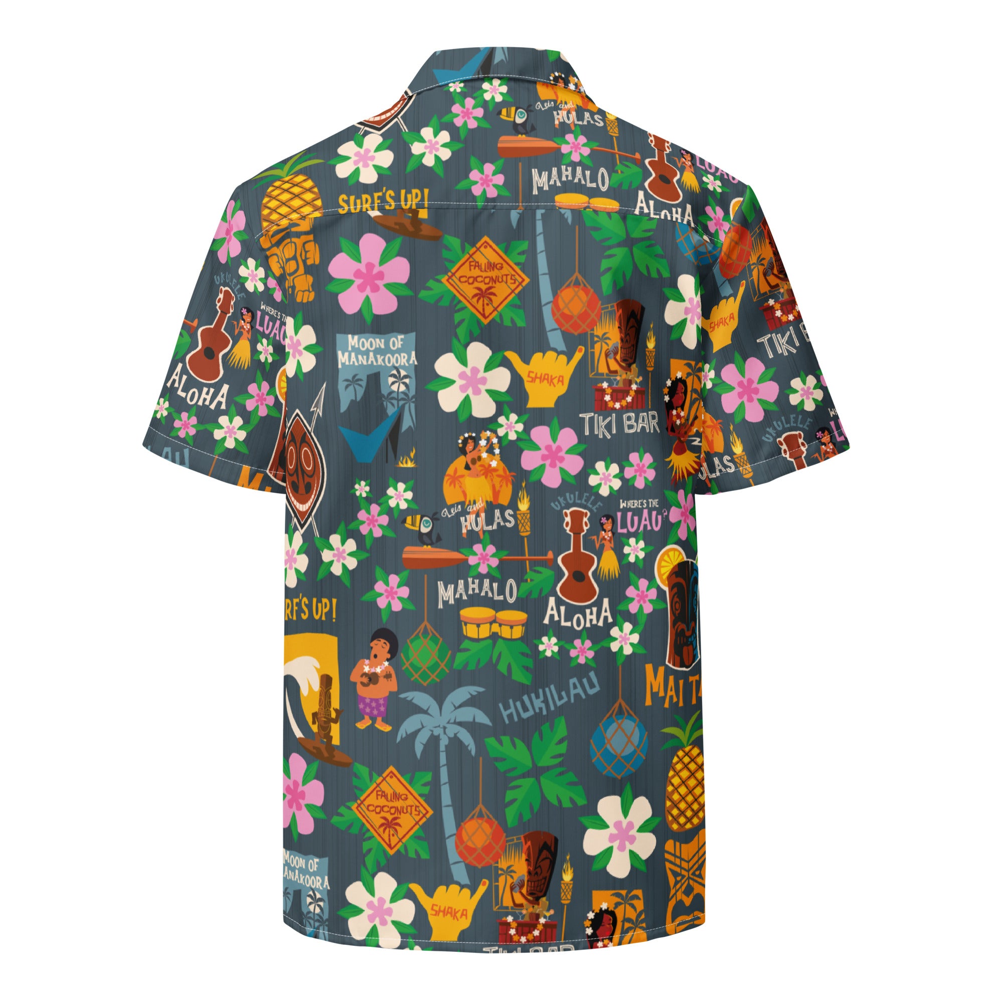 Chemise Tiki Surf Blue