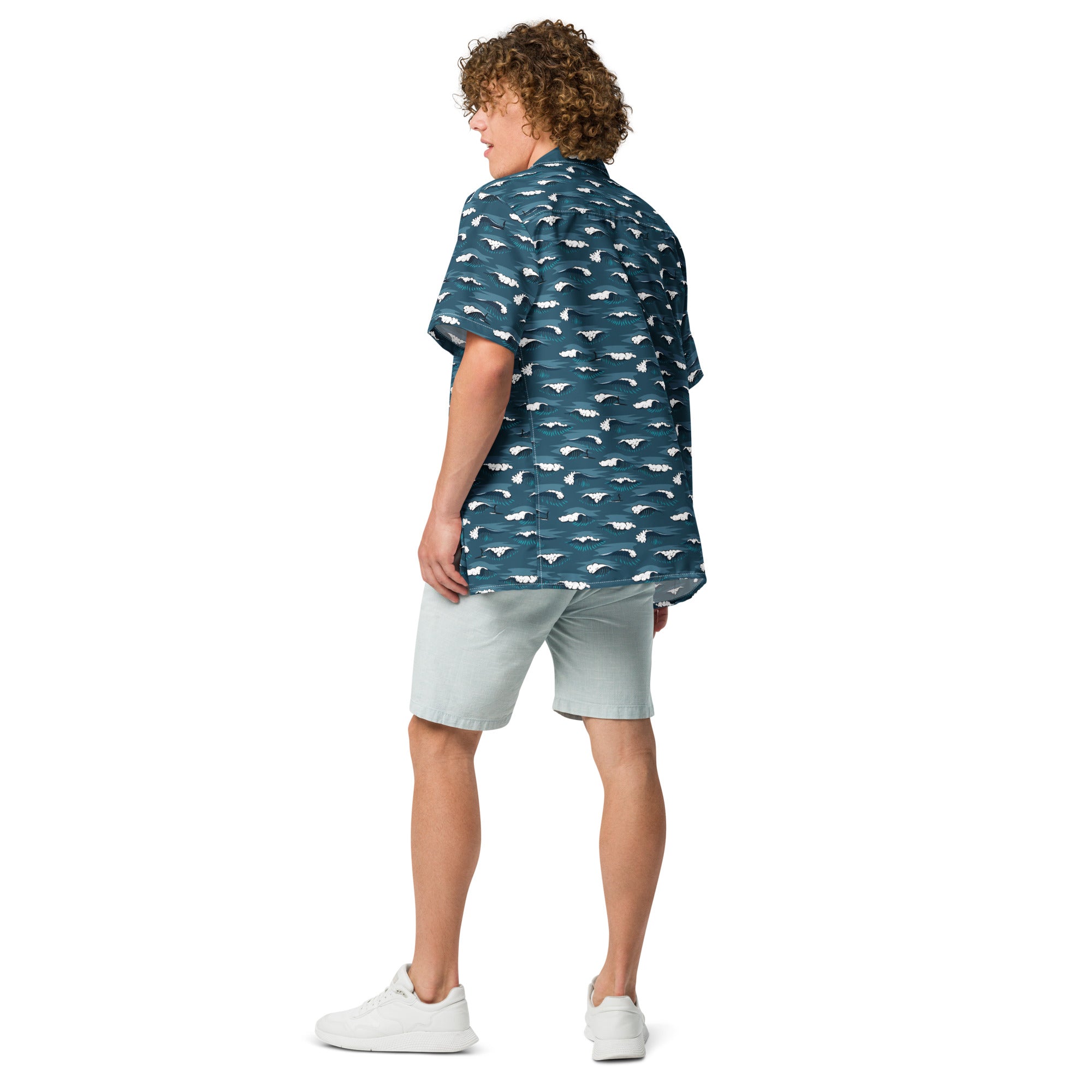 Longboard Surfing Dark Shirt