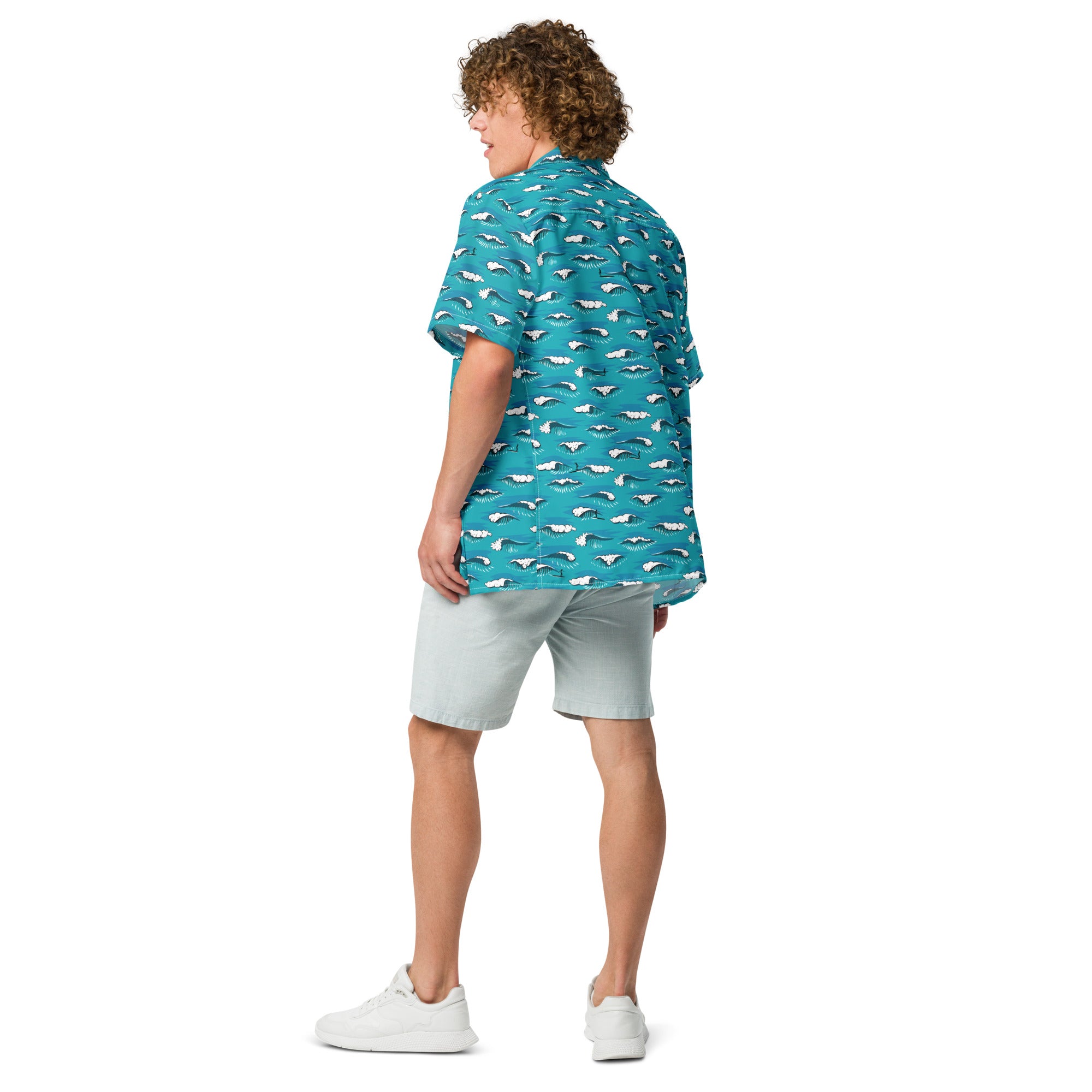Chemise Longboard Surfing Calypso Blue