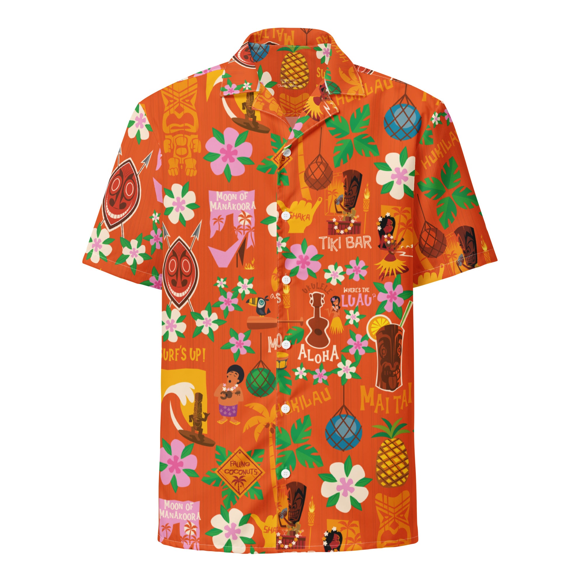 Tiki Surf Red Shirt
