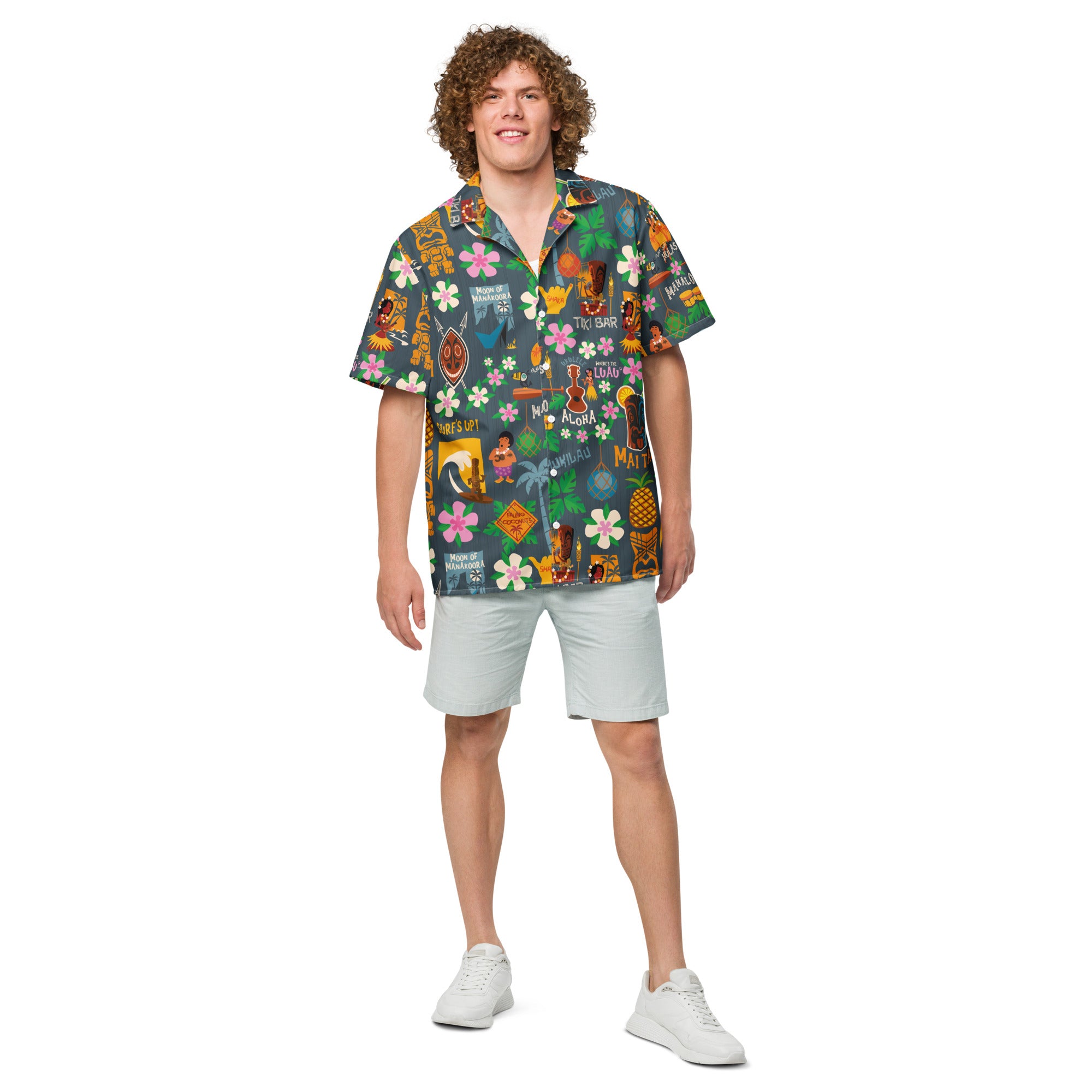 Chemise Tiki Surf Blue