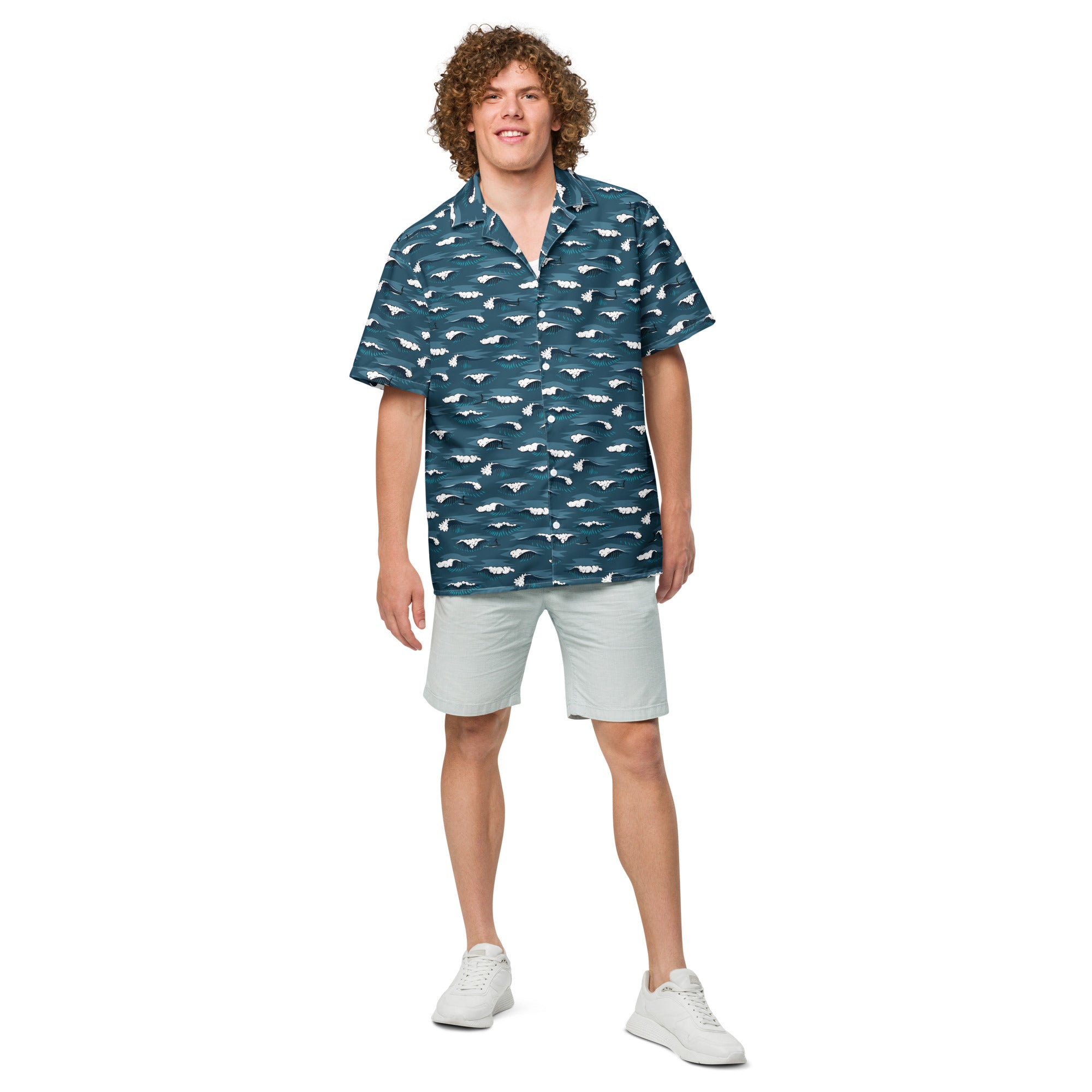 Longboard Surfing Dark Shirt