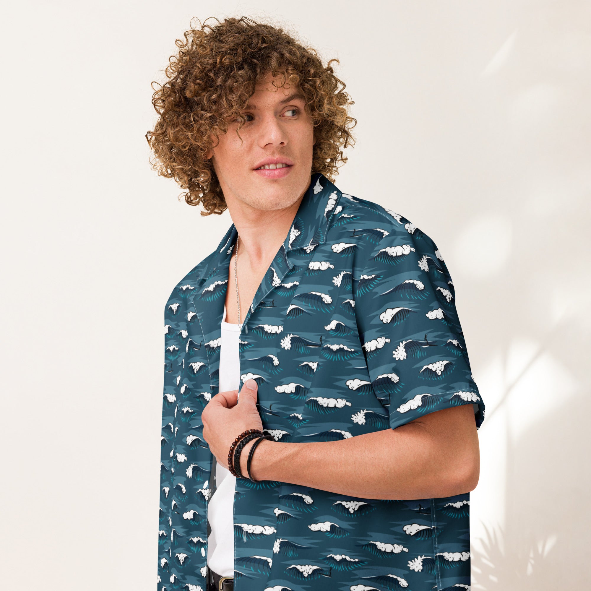 Longboard Surfing Dark Shirt