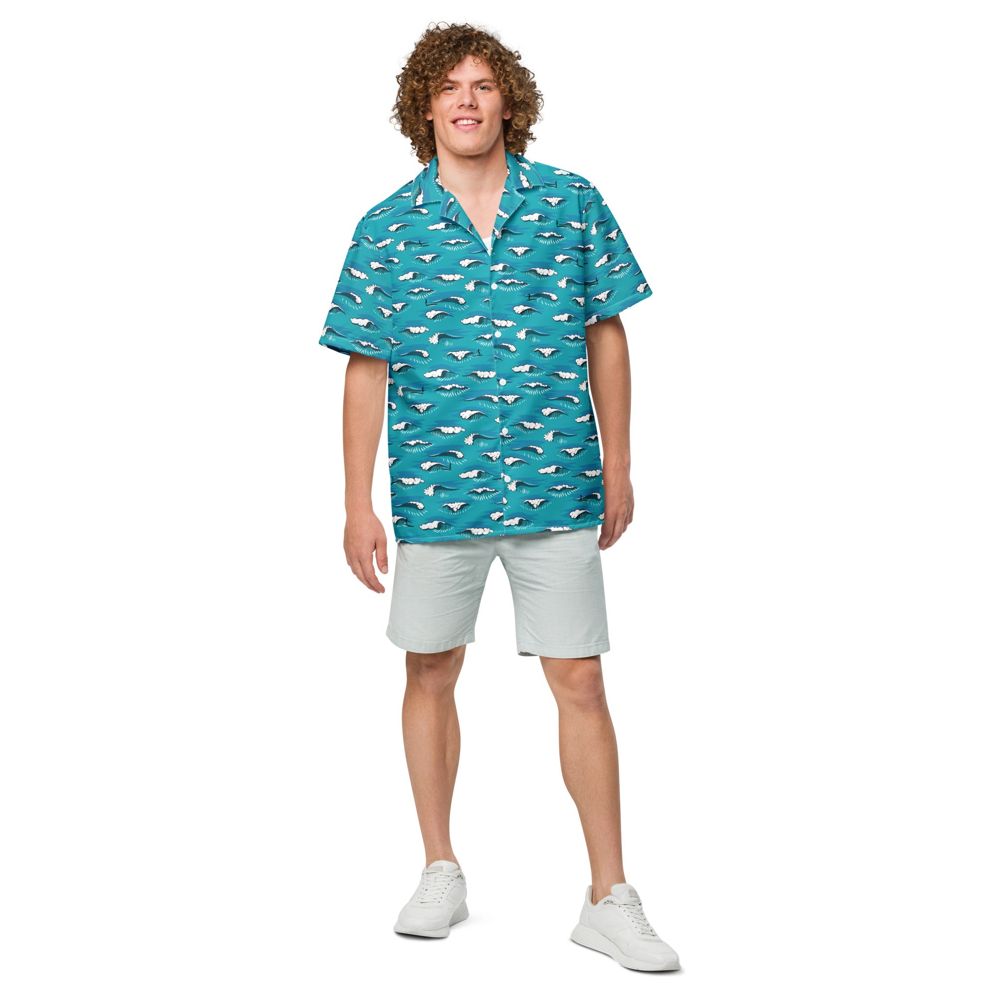 Chemise Longboard Surfing Calypso Blue