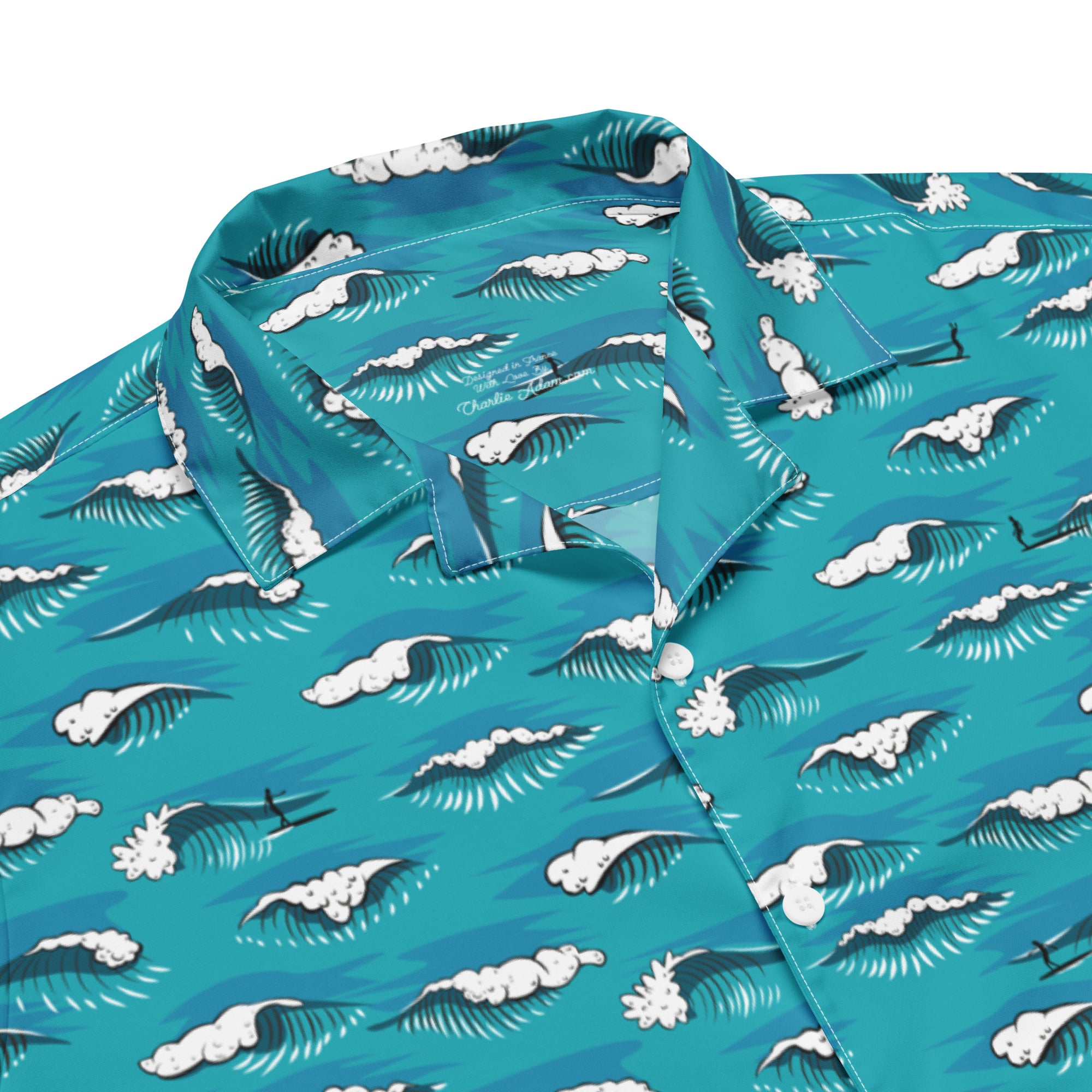 Chemise Longboard Surfing Calypso Blue