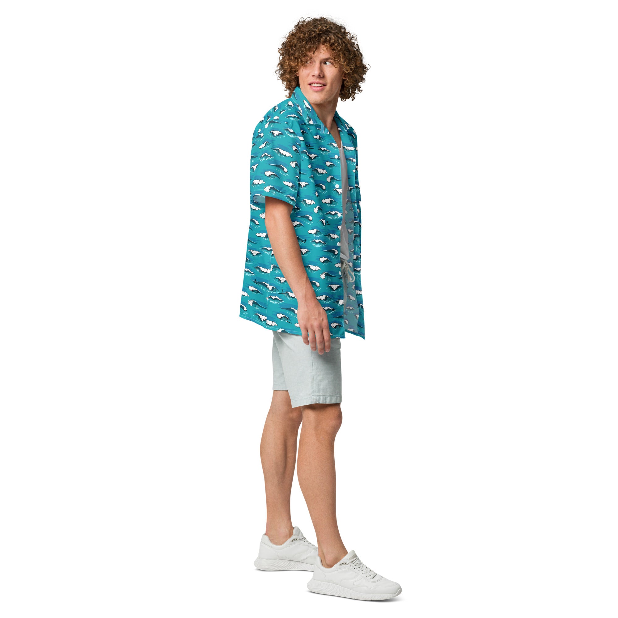 Chemise Longboard Surfing Calypso Blue