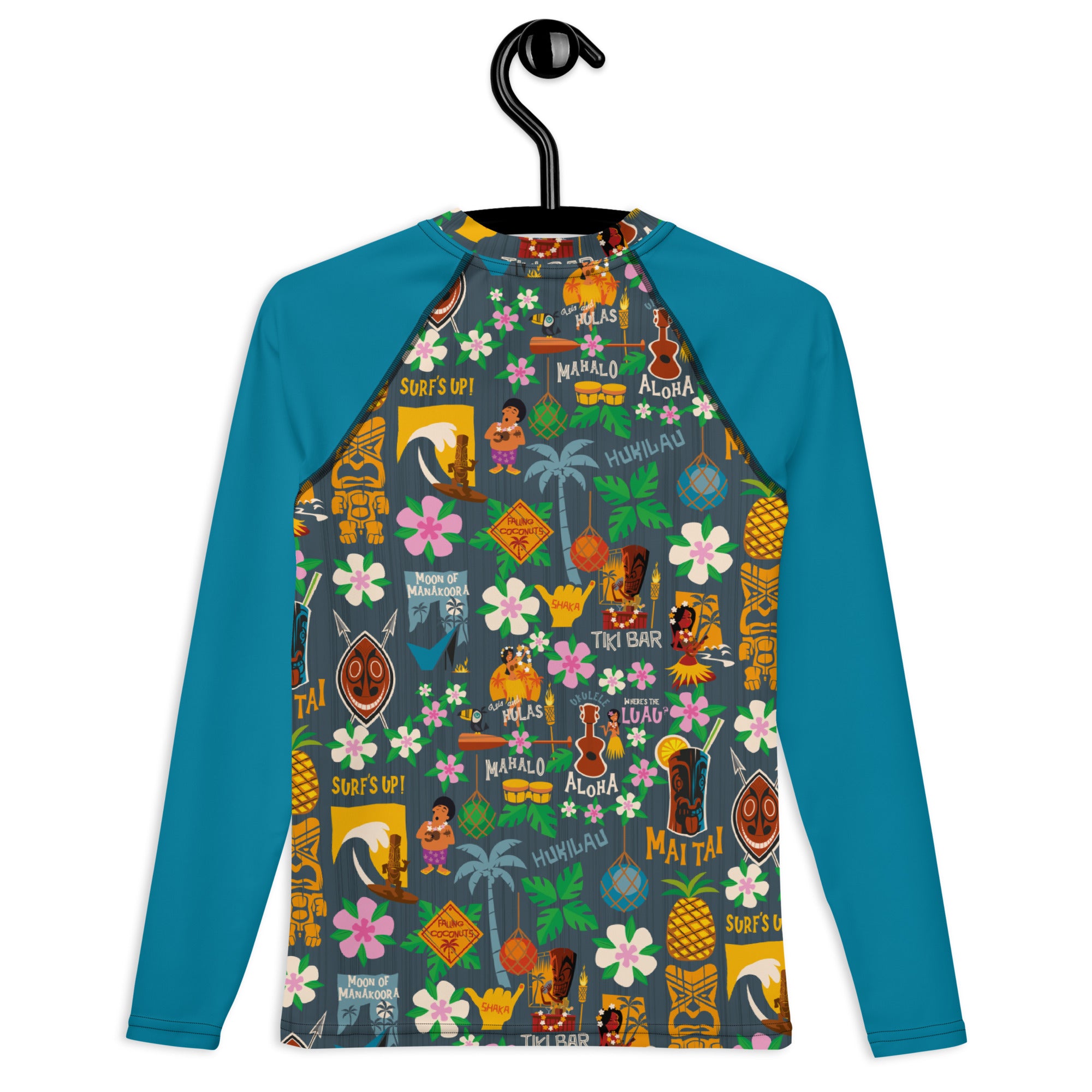 T-shirt de compression pour ado Tiki Surf Blue