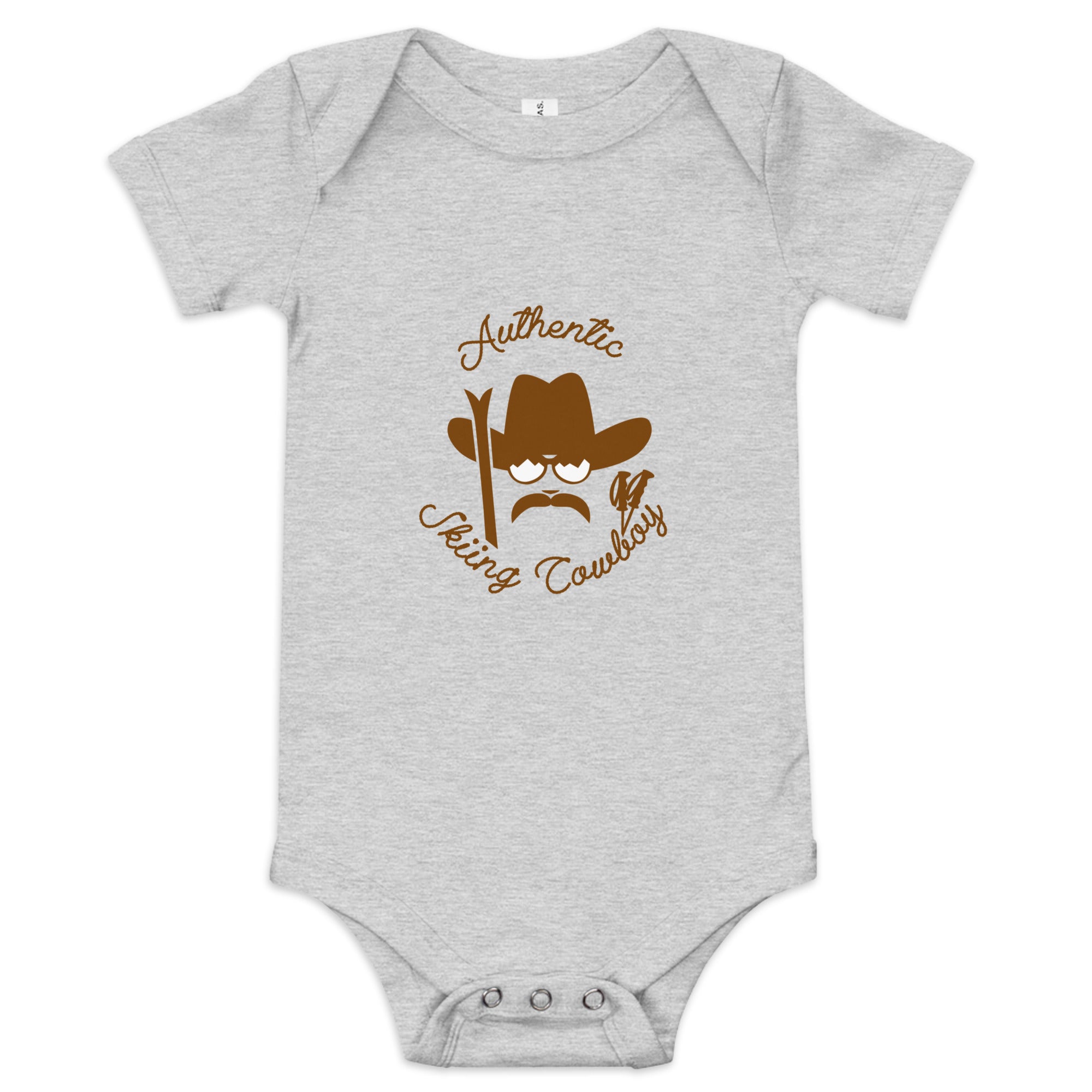 Body à manches courtes bébé Authentic Skiing Cowboy