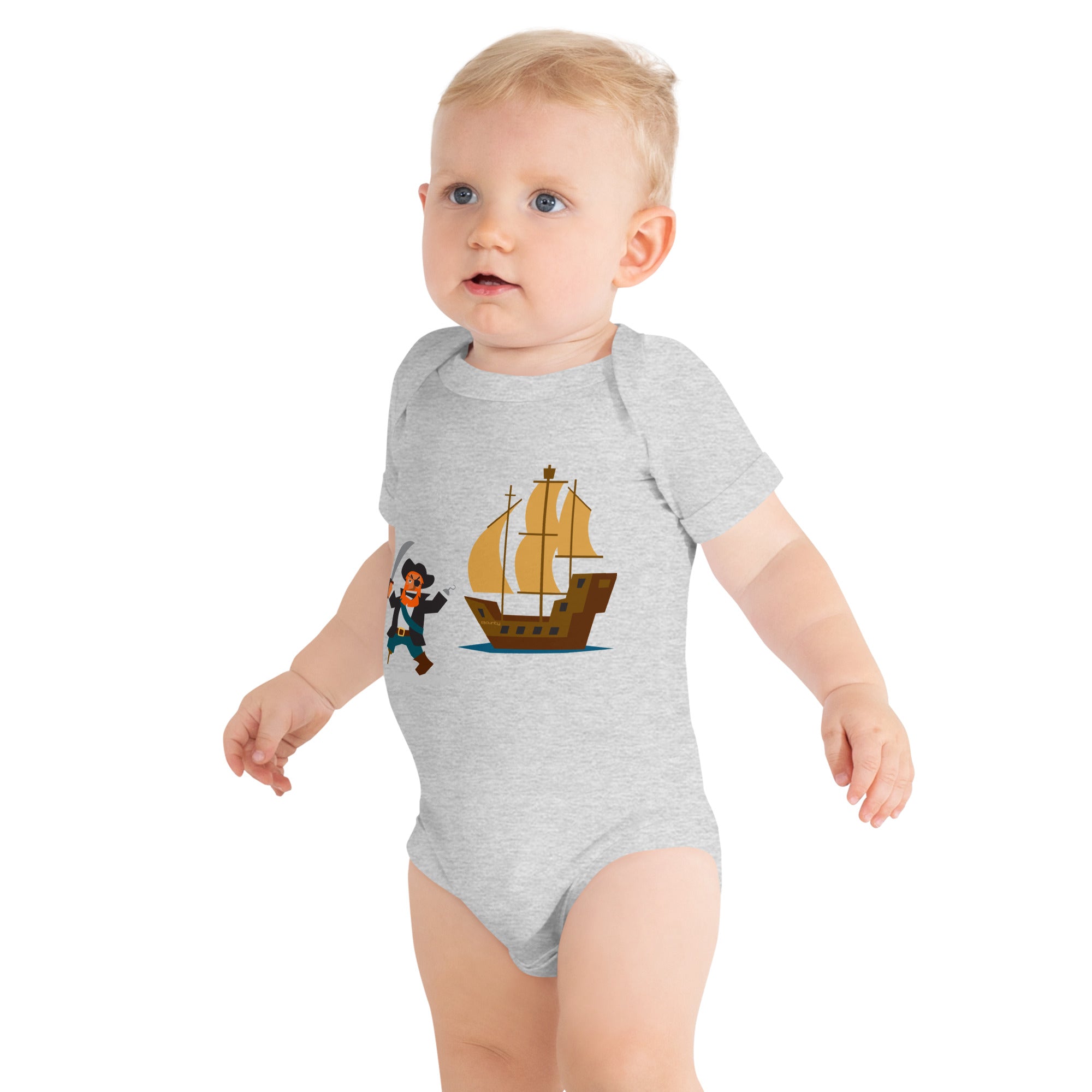 Body à manches courtes bébé Pirate HMS Bounty