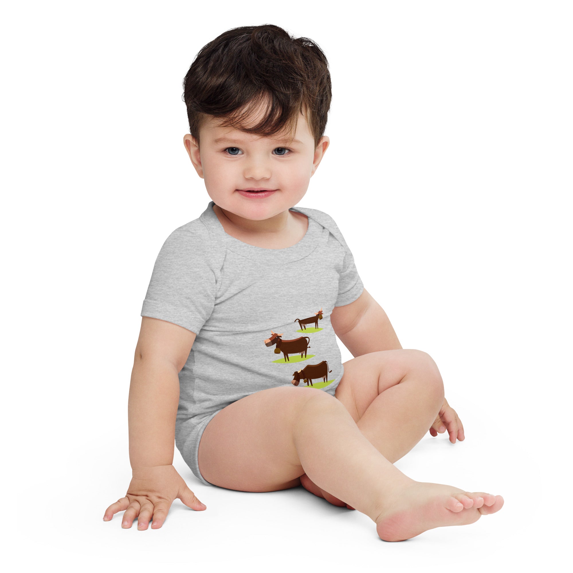 Body à manches courtes bébé The Three Cows
