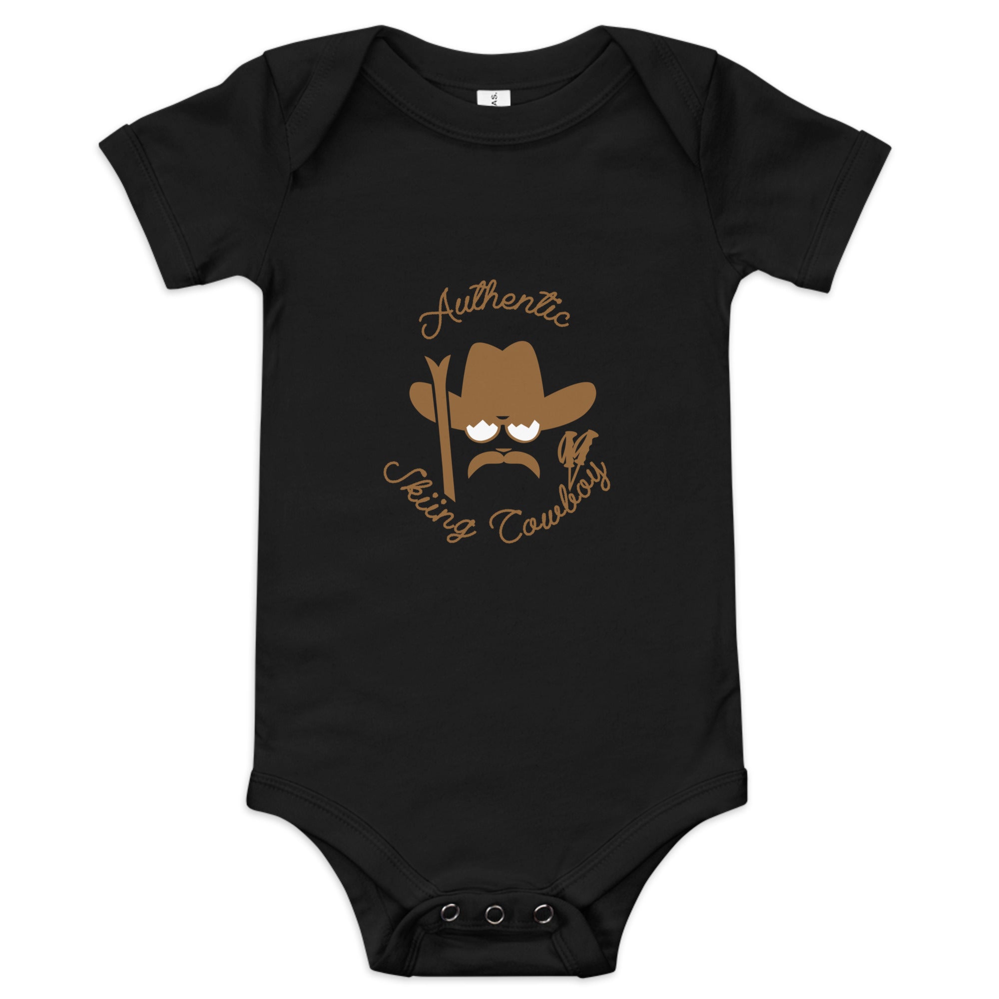 Body à manches courtes bébé Authentic Skiing Cowboy