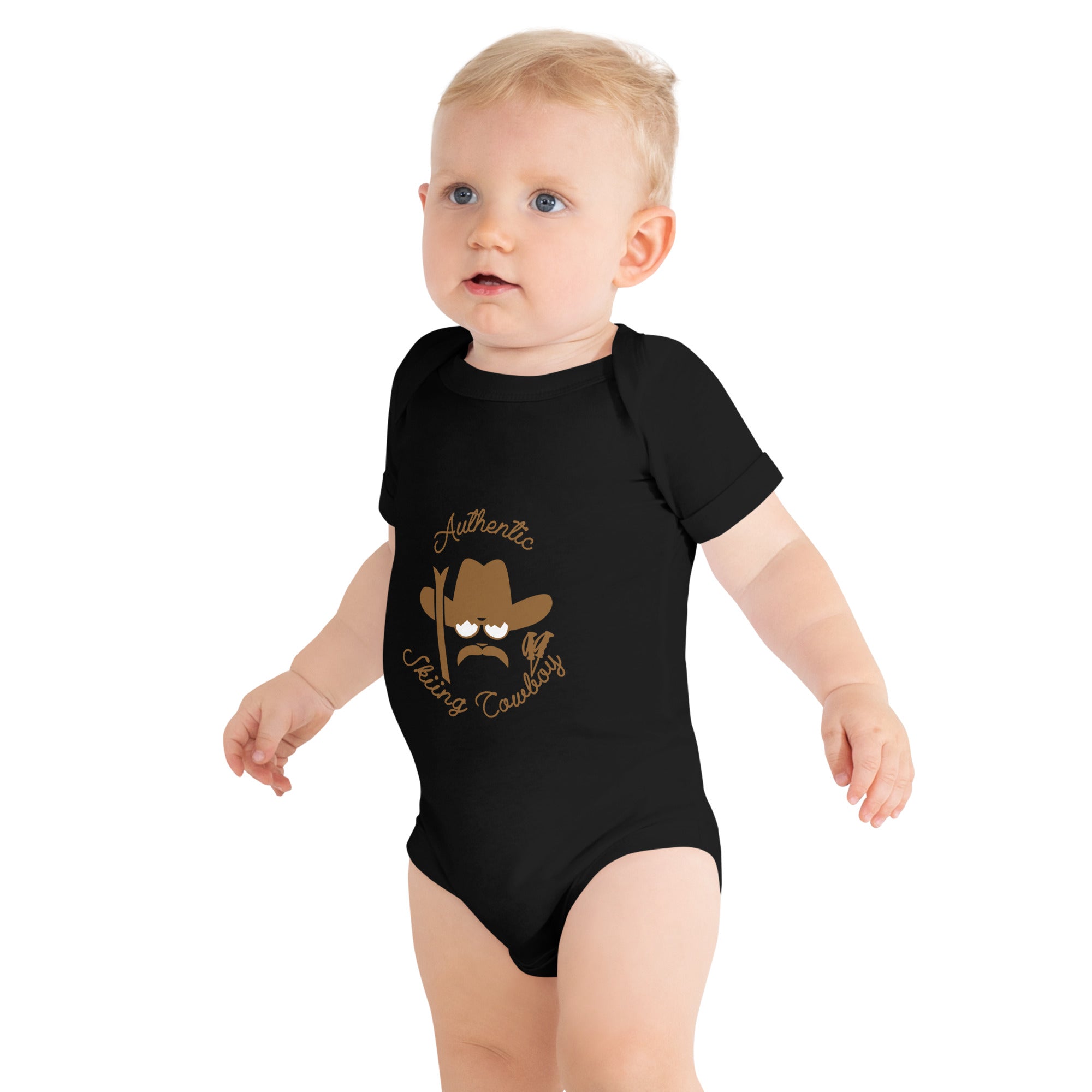 Body à manches courtes bébé Authentic Skiing Cowboy