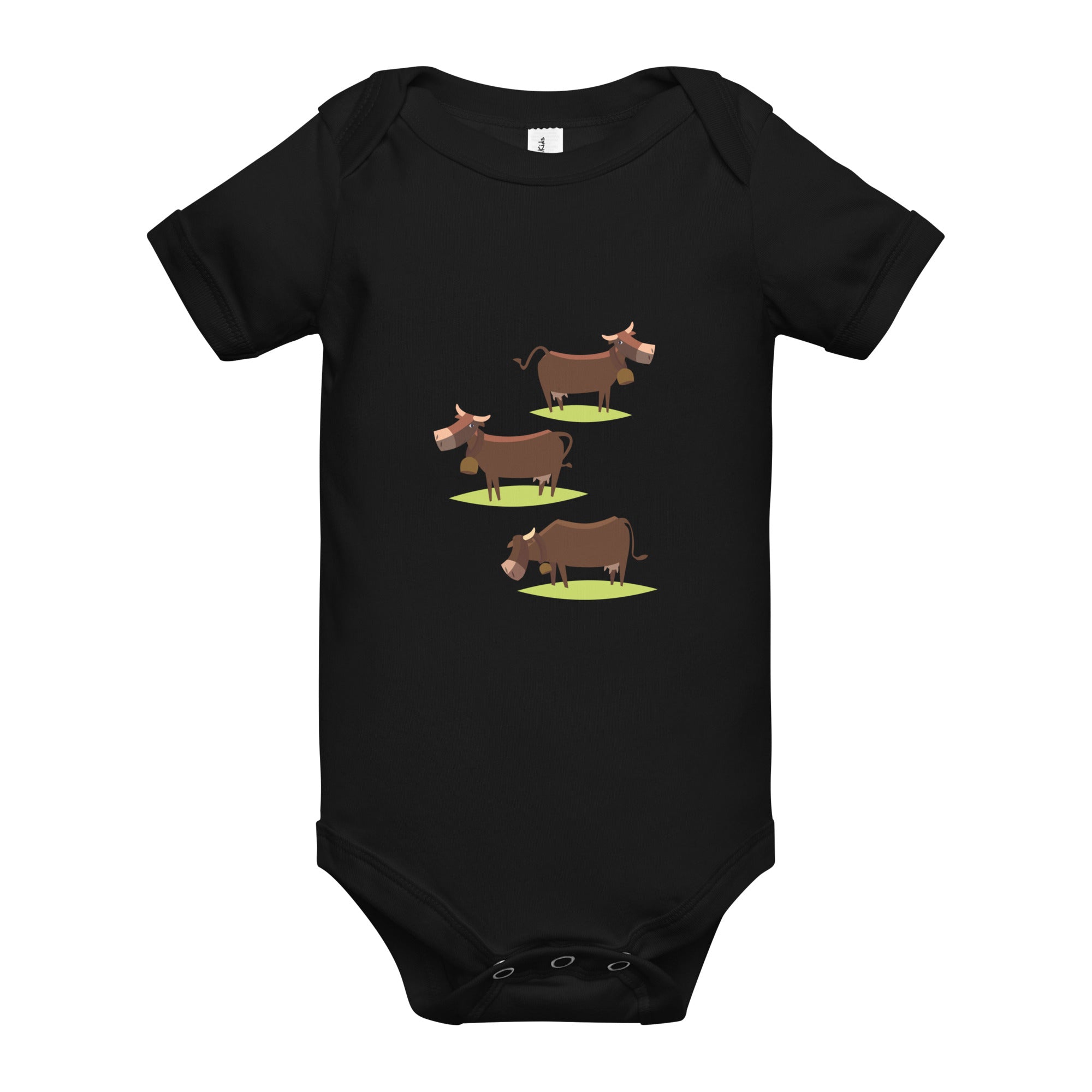 Body à manches courtes bébé The Three Cows